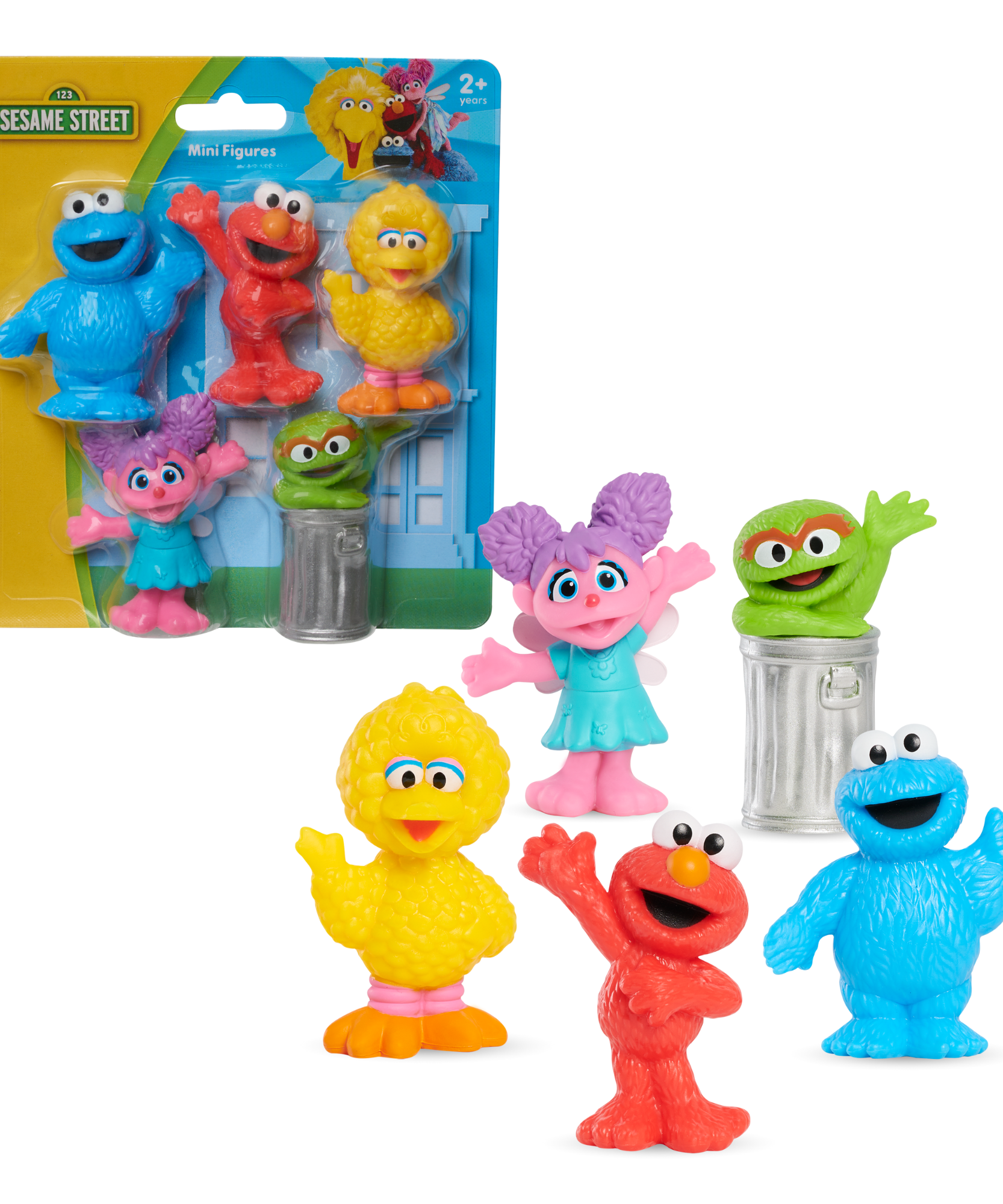 مجموعة من 5 شخصيات صغيرة من شارع سمسم، ألعاب قابلة للتجميع مقاس 7.62 سم، تتضمن إلمو، كوكيز مونستر، بيج بيرد، أوسكار ذا جروش، وأبي كاداببي، مرخصة رسميًا من جاست بلاي للأطفال من عمر سنتين فما فوق