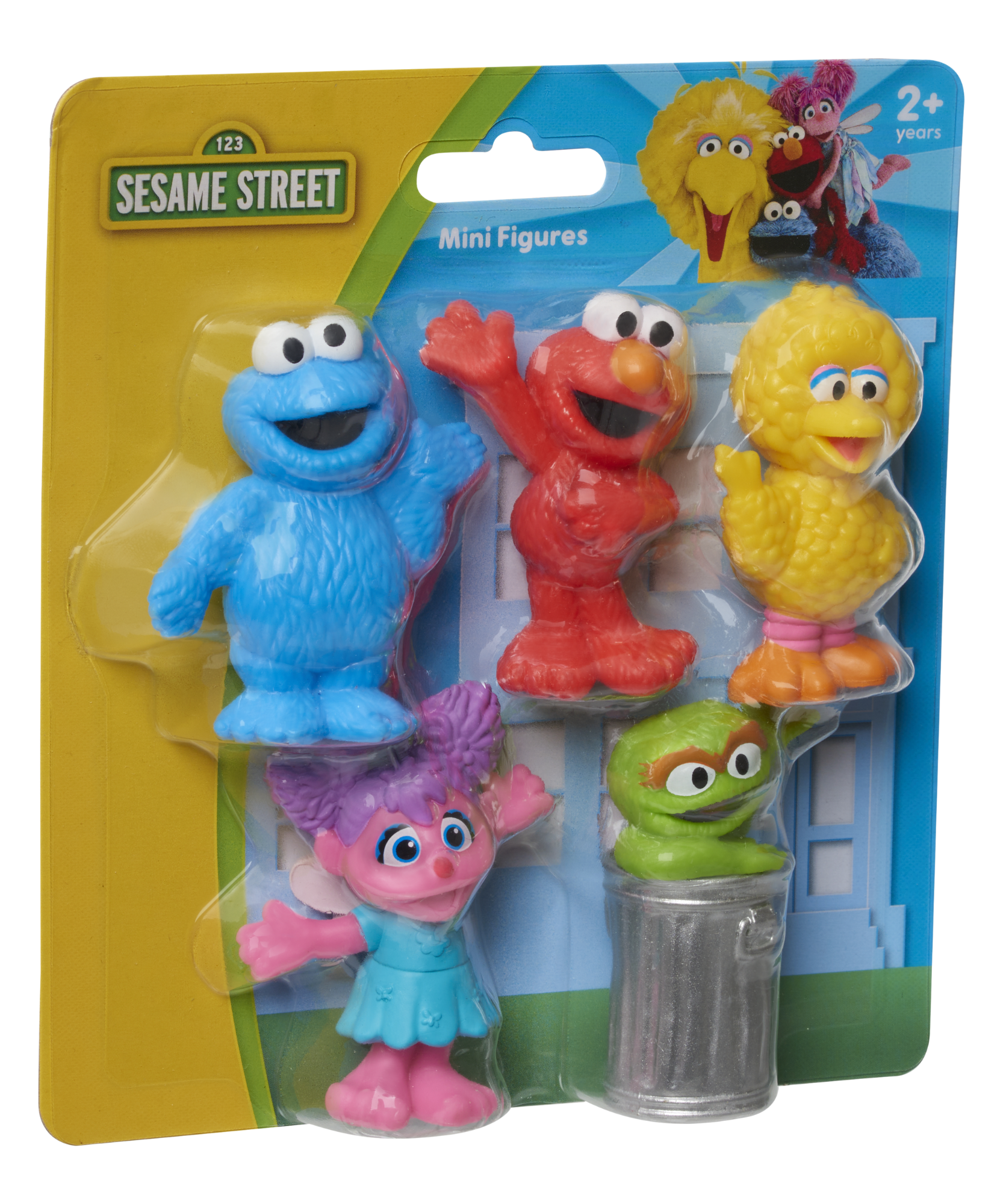 مجموعة من 5 شخصيات صغيرة من شارع سمسم، ألعاب قابلة للتجميع مقاس 7.62 سم، تتضمن إلمو، كوكيز مونستر، بيج بيرد، أوسكار ذا جروش، وأبي كاداببي، مرخصة رسميًا من جاست بلاي للأطفال من عمر سنتين فما فوق