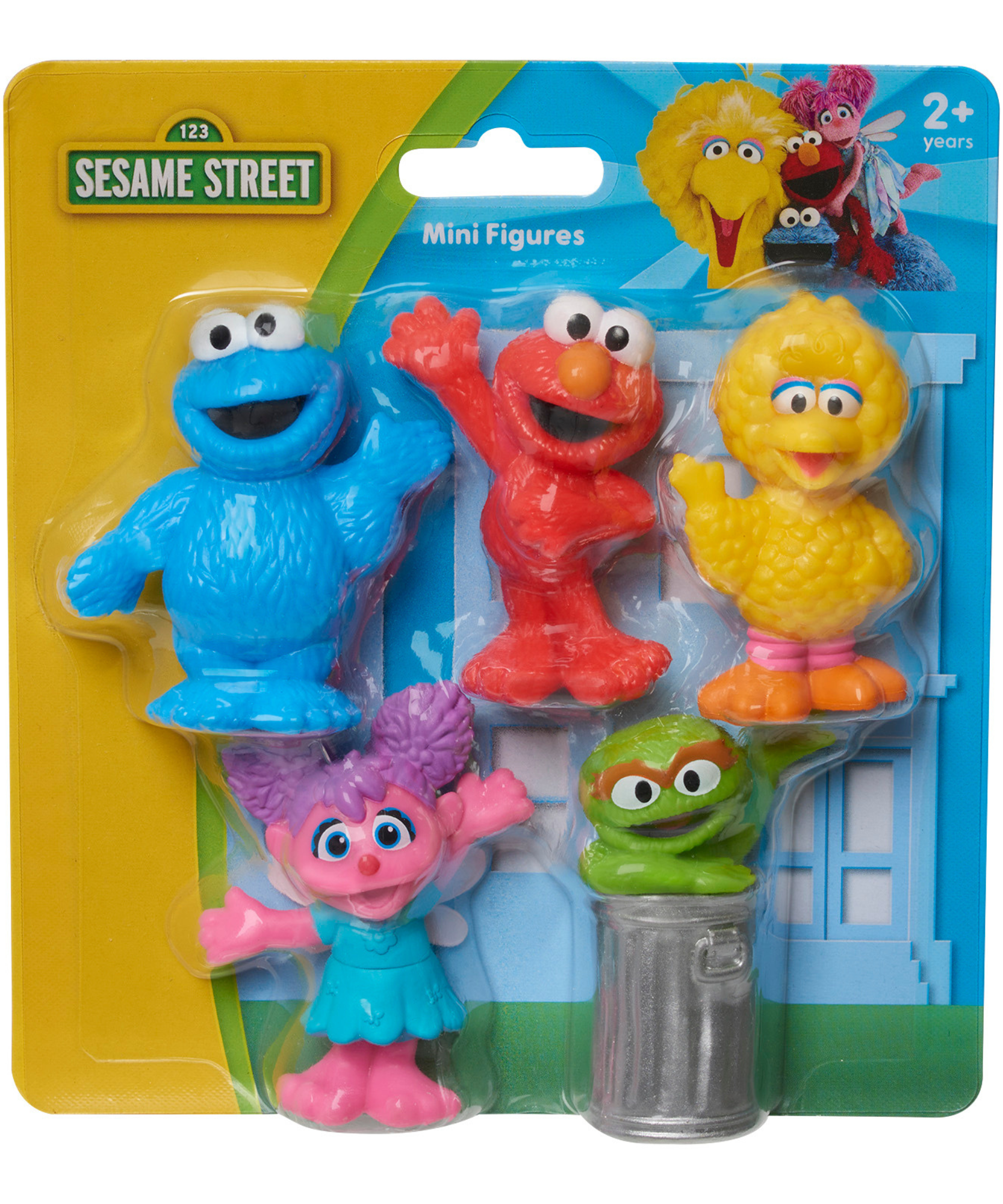 مجموعة من 5 شخصيات صغيرة من شارع سمسم، ألعاب قابلة للتجميع مقاس 7.62 سم، تتضمن إلمو، كوكيز مونستر، بيج بيرد، أوسكار ذا جروش، وأبي كاداببي، مرخصة رسميًا من جاست بلاي للأطفال من عمر سنتين فما فوق