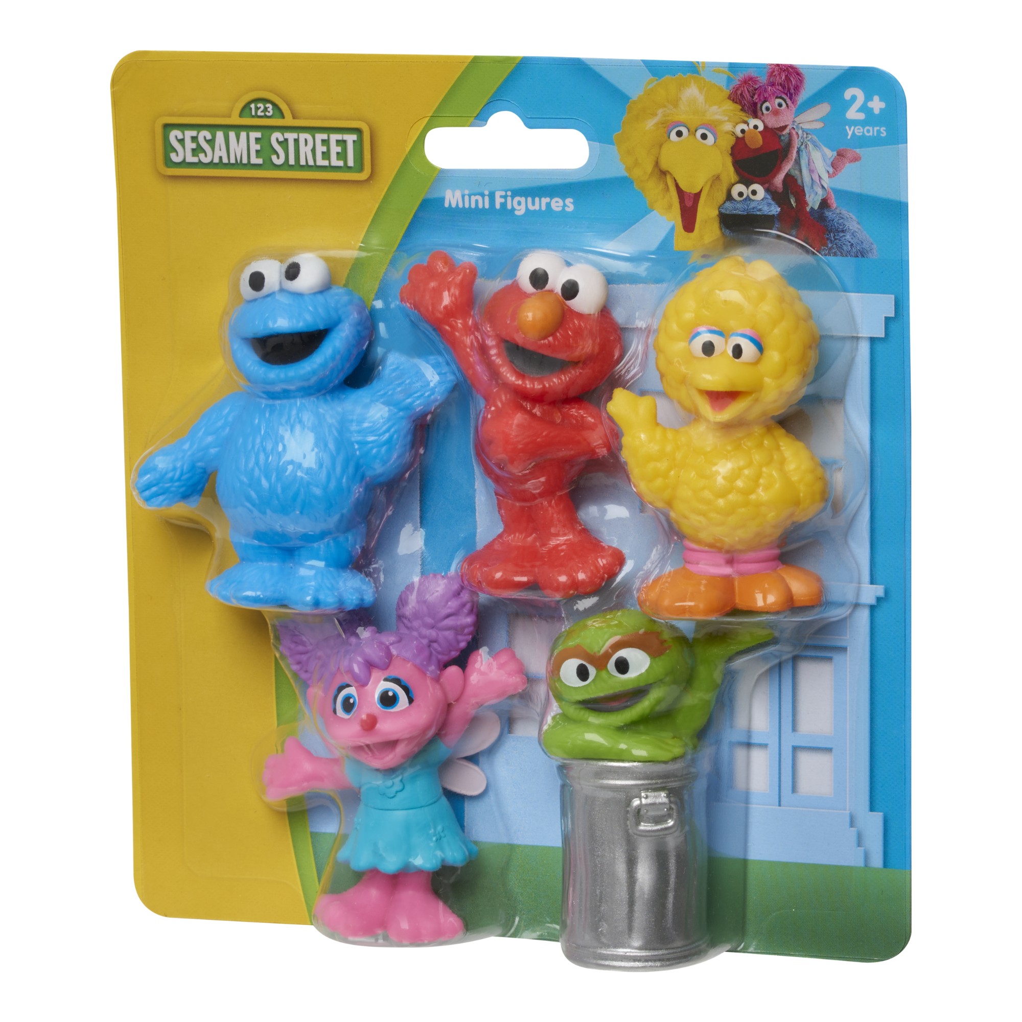 مجموعة من 5 شخصيات صغيرة من شارع سمسم، ألعاب قابلة للتجميع مقاس 7.62 سم، تتضمن إلمو، كوكيز مونستر، بيج بيرد، أوسكار ذا جروش، وأبي كاداببي، مرخصة رسميًا من جاست بلاي للأطفال من عمر سنتين فما فوق