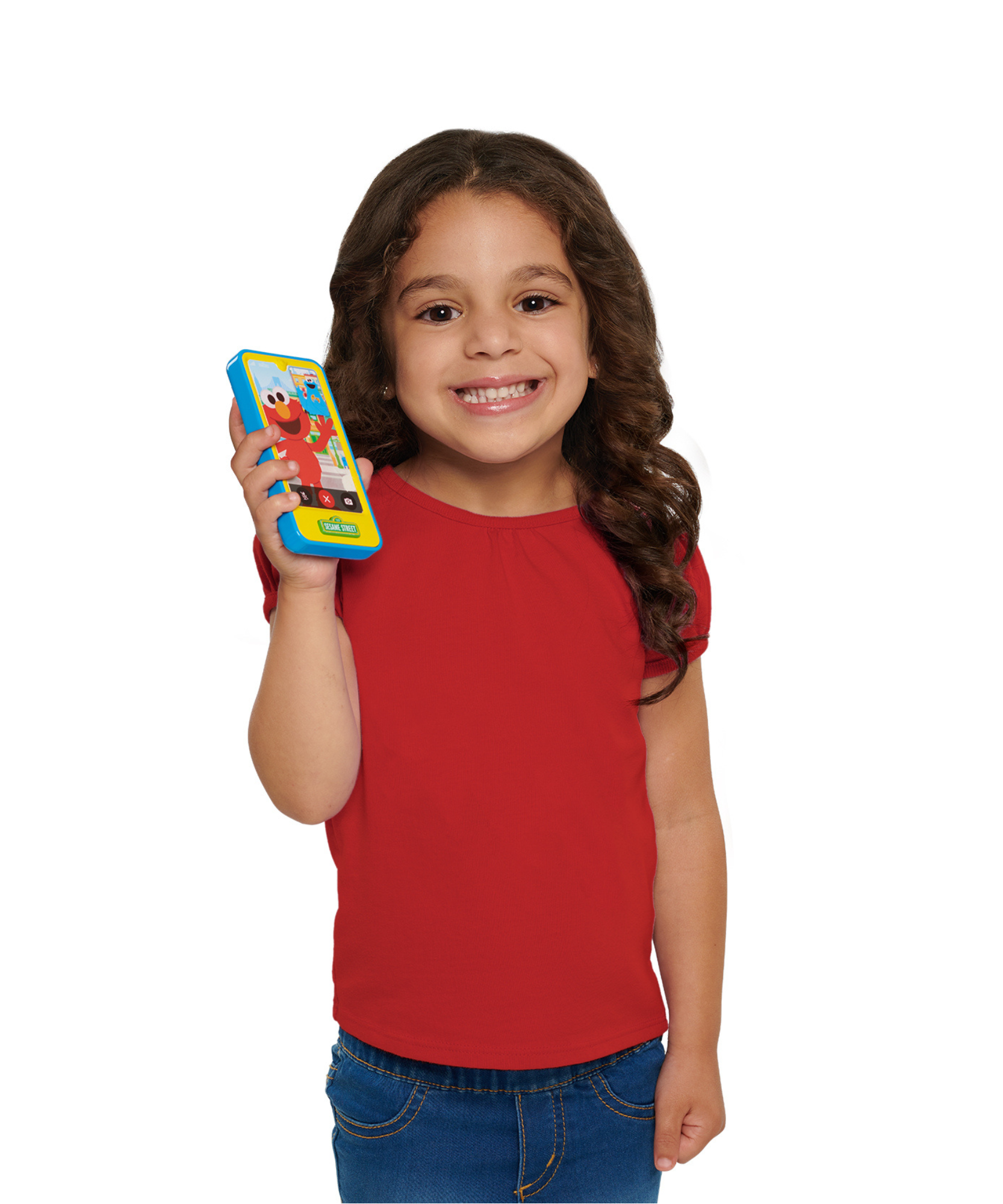 Sesame Street Chat with Elmo Cell Phone, Handheld Interactive Roleplay Toy with Sounds and Music, Pretend Play Phone, Offically Licensed by Just Play for Toddlers Ages 2 and Up