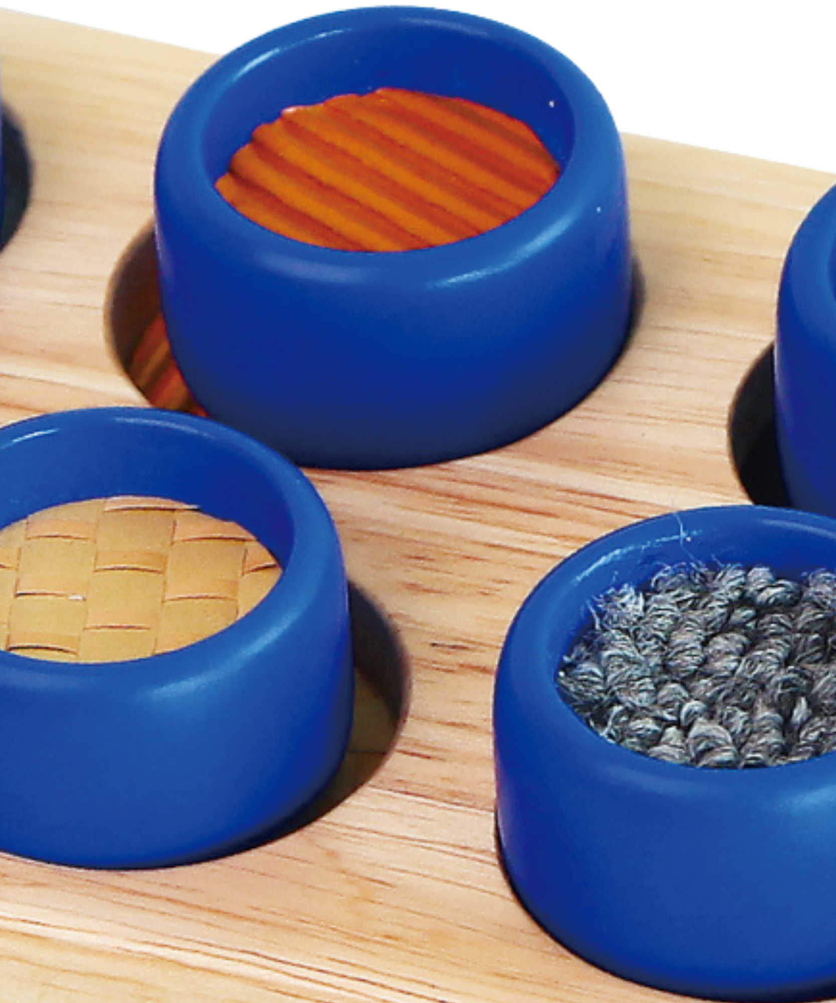 Viga Touch & Match, 10 Piece Texture & Colour Puzzle, Montessori Wooden Toy, Develops Sensory, Cognitive & Fine Motor Skills, Non-Toxic & Eco-friendly Kids Educational Toy, Suitable for Children 3Y+