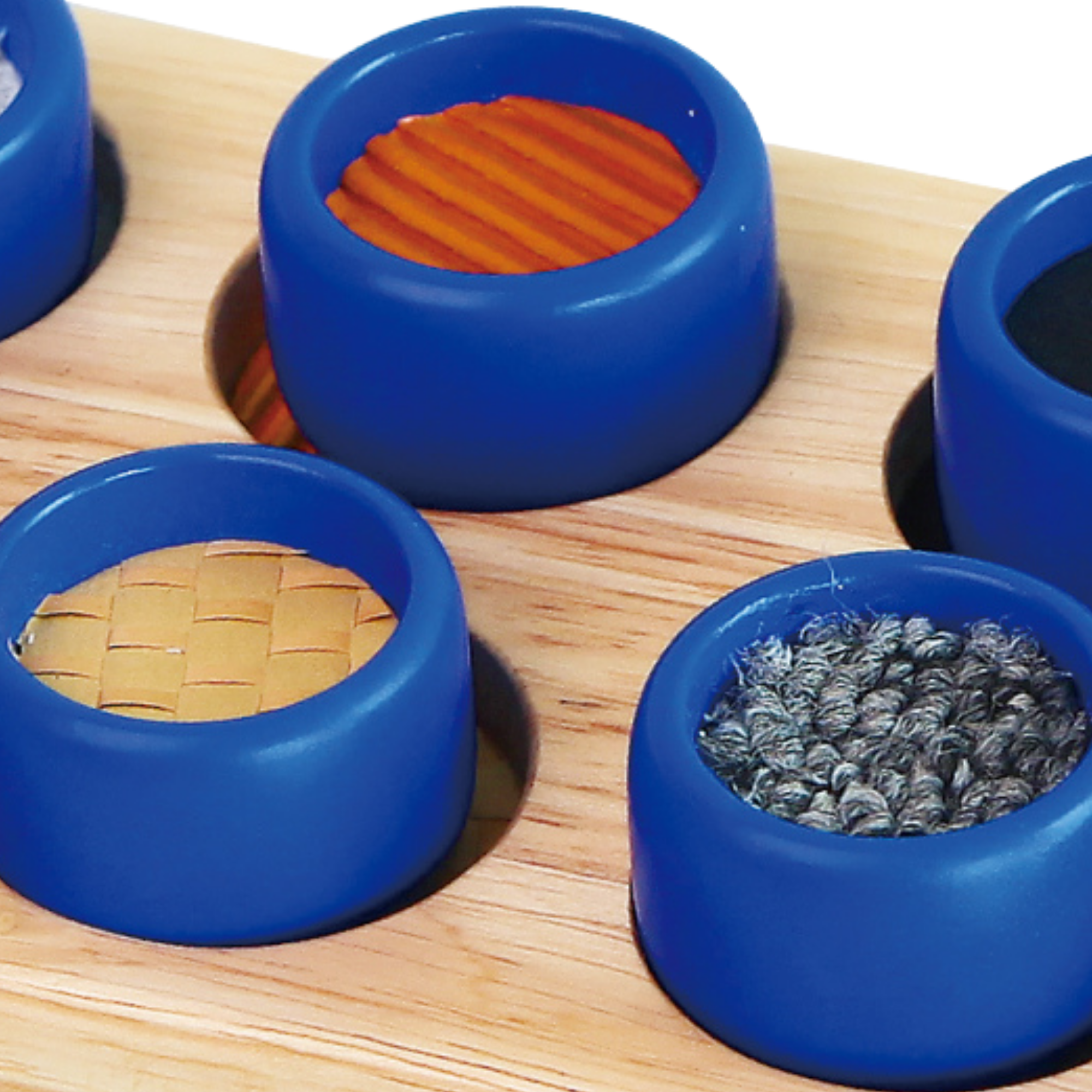 Viga Touch & Match, 10 Piece Texture & Colour Puzzle, Montessori Wooden Toy, Develops Sensory, Cognitive & Fine Motor Skills, Non-Toxic & Eco-friendly Kids Educational Toy, Suitable for Children 3Y+