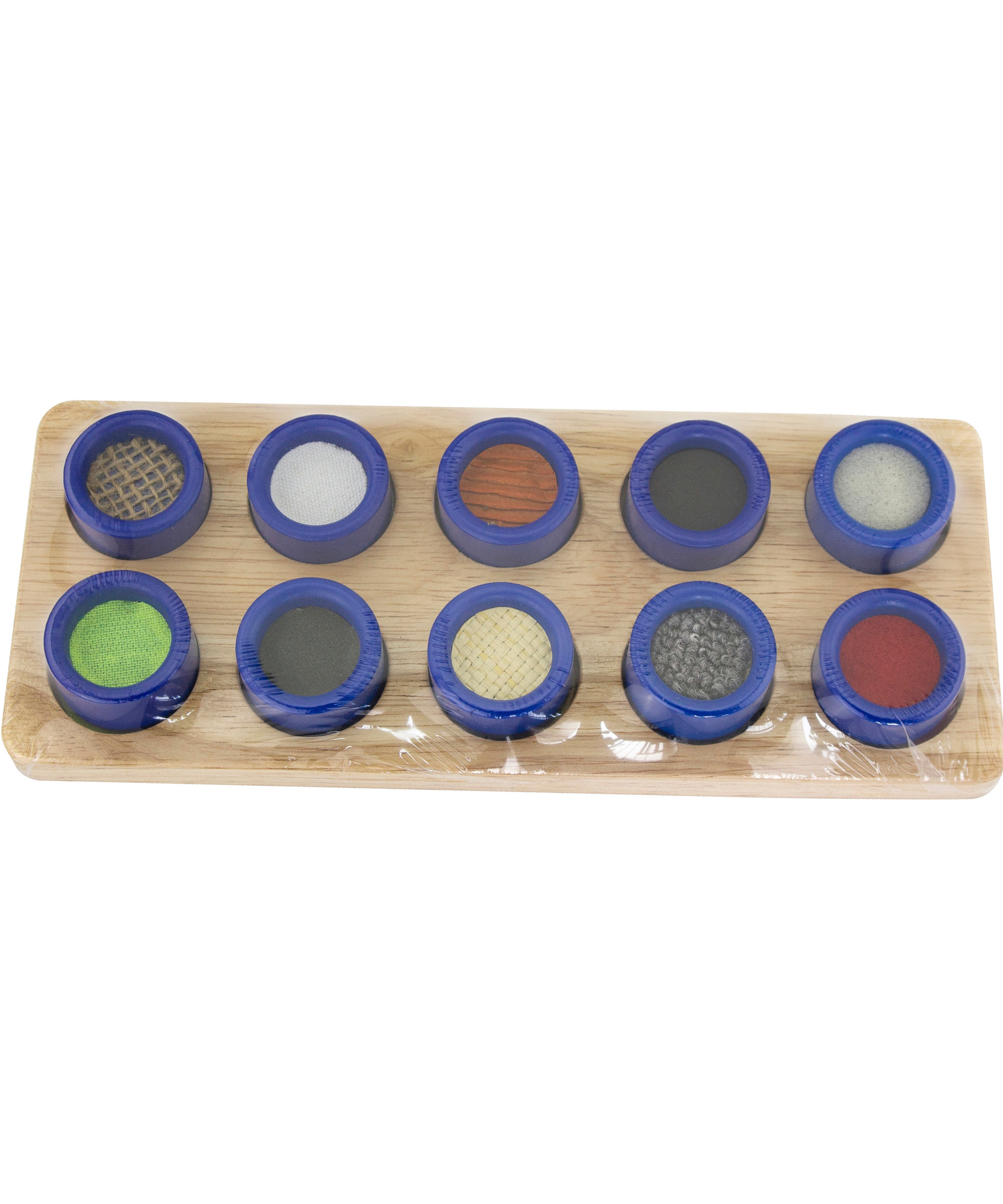 Viga Touch & Match, 10 Piece Texture & Colour Puzzle, Montessori Wooden Toy, Develops Sensory, Cognitive & Fine Motor Skills, Non-Toxic & Eco-friendly Kids Educational Toy, Suitable for Children 3Y+