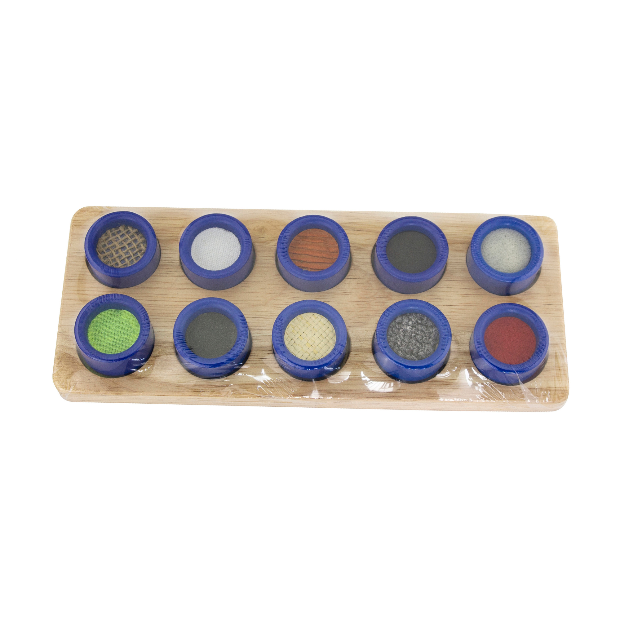 Viga Touch & Match, 10 Piece Texture & Colour Puzzle, Montessori Wooden Toy, Develops Sensory, Cognitive & Fine Motor Skills, Non-Toxic & Eco-friendly Kids Educational Toy, Suitable for Children 3Y+