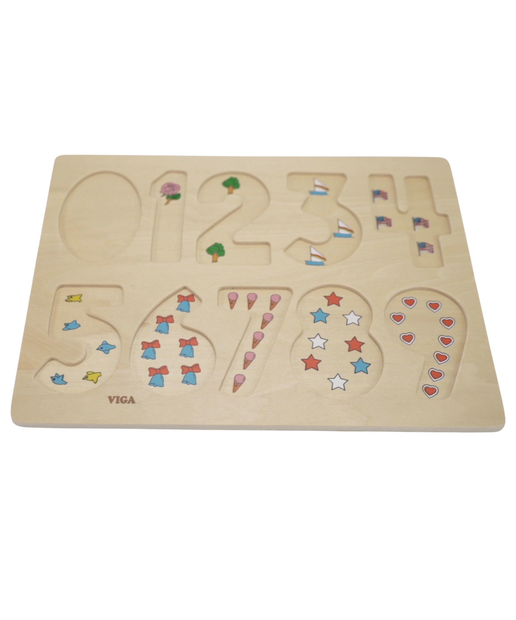 لعبة فيجا الخشبية مونتيسوري، ألغاز من 10 قطع، أرقام من 0 إلى 9، تُنمّي المهارات الحسية والإدراكية والحركية الدقيقة، غير سامة وصديقة للبيئة، مناسبة للأولاد والبنات من سن 3 سنوات فما فوق.