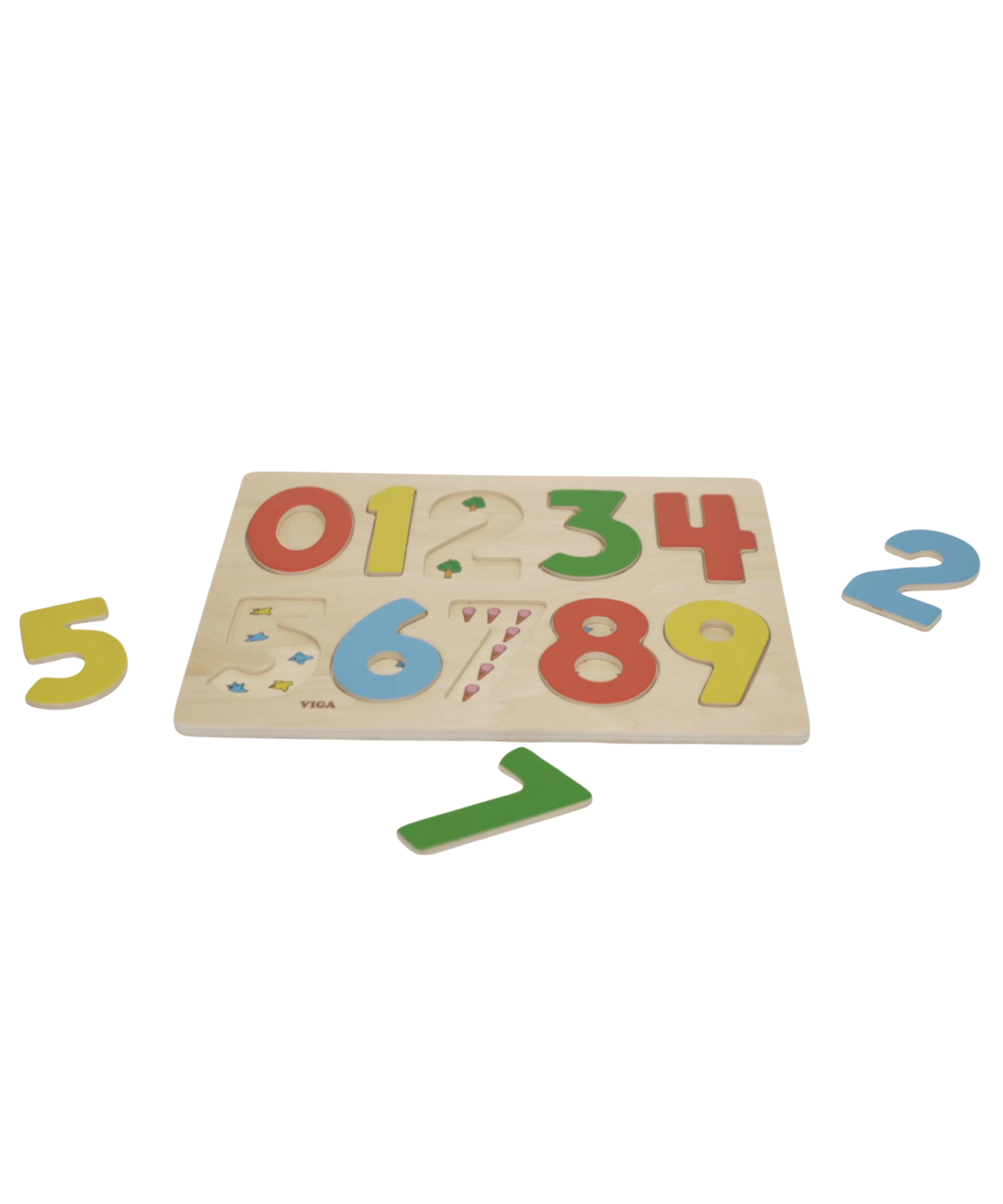 لعبة فيجا الخشبية مونتيسوري، ألغاز من 10 قطع، أرقام من 0 إلى 9، تُنمّي المهارات الحسية والإدراكية والحركية الدقيقة، غير سامة وصديقة للبيئة، مناسبة للأولاد والبنات من سن 3 سنوات فما فوق.