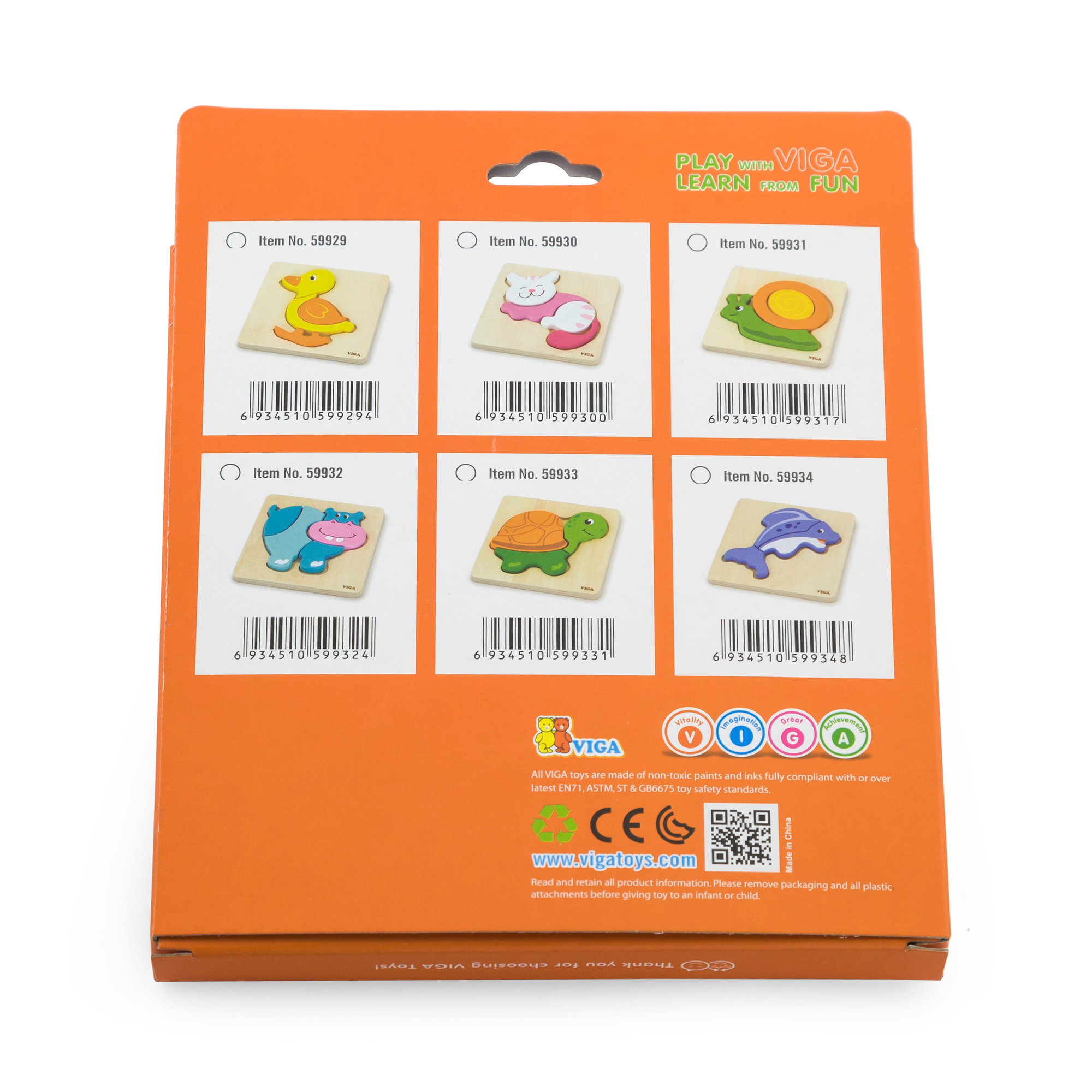 حلزون فيجا، أحجية مكعبات من 4 قطع، لعبة مونتيسوري الخشبية، تنمي المهارات الحسية والإدراكية والحركية الدقيقة، لعبة تعليمية للأطفال غير سامة وصديقة للبيئة، مناسبة للأولاد والبنات من سن 18 شهرًا فما فوق