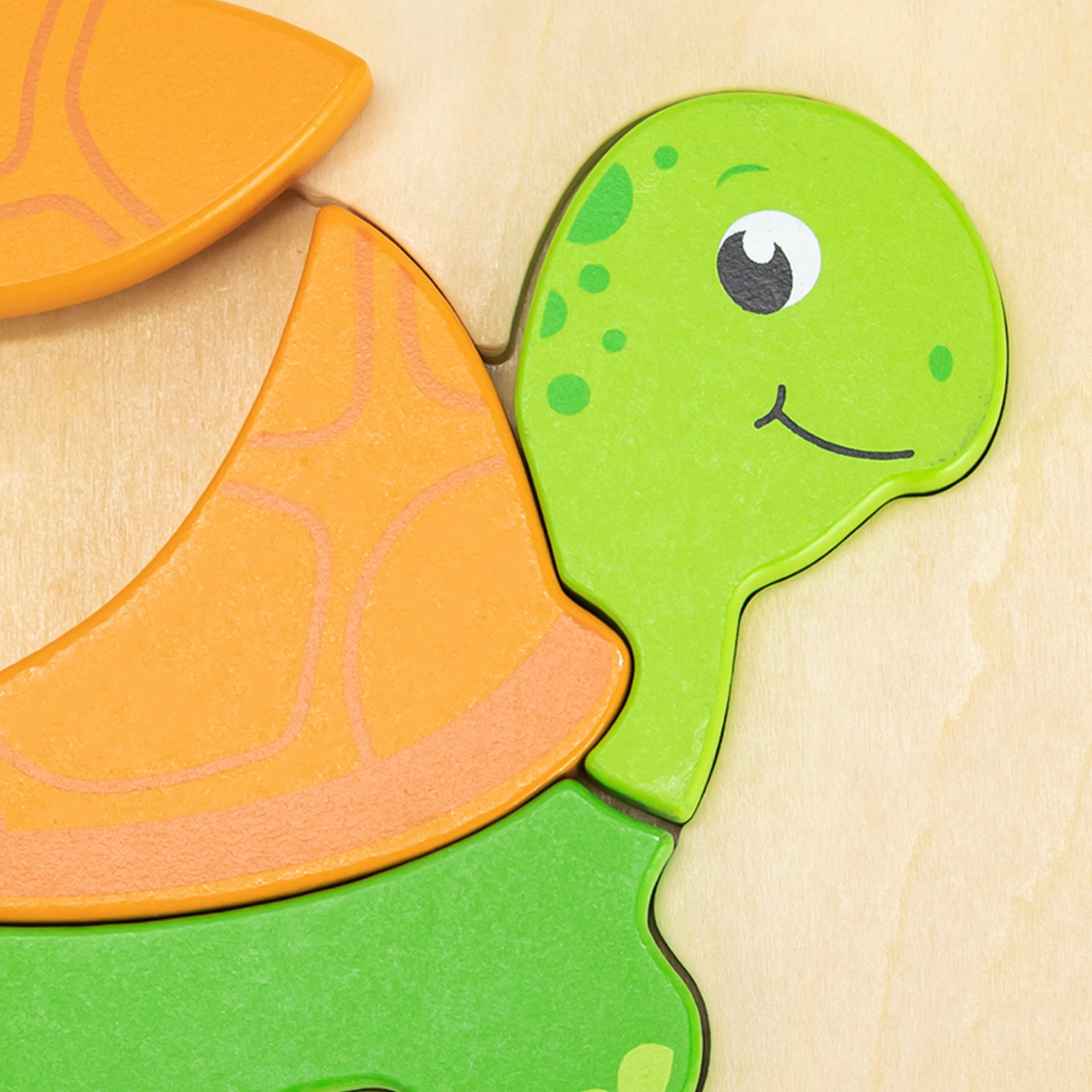 لعبة فيجا تيرتل، أحجية مكعبات من 4 قطع، لعبة مونتيسوري الخشبية، تنمي المهارات الحسية والإدراكية والحركية الدقيقة، لعبة تعليمية للأطفال غير سامة وصديقة للبيئة، مناسبة للأولاد والبنات من سن 18 شهرًا فما فوق