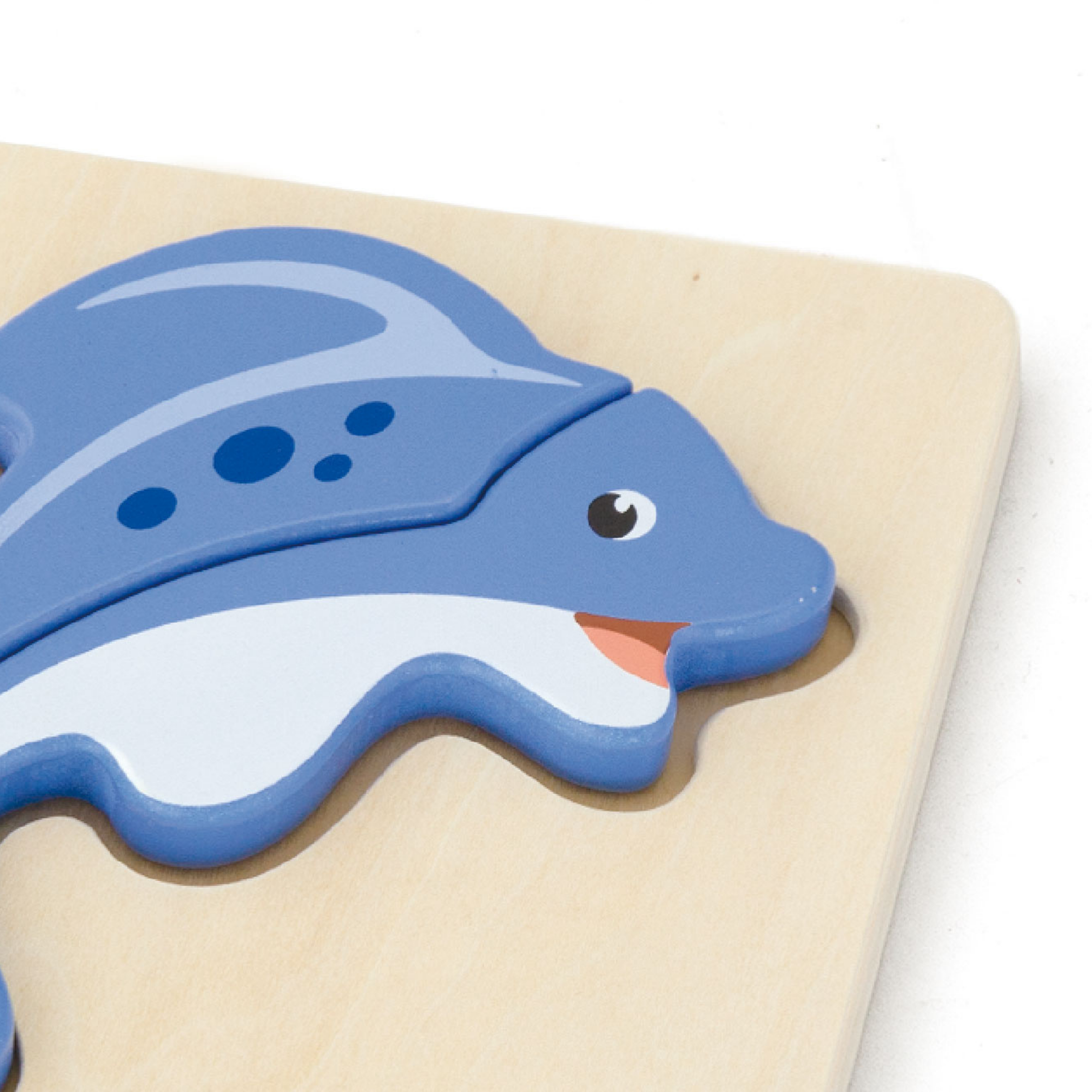 لعبة فيجا فيش، أحجية مكعبات من 3 قطع، لعبة مونتيسوري الخشبية، تنمي المهارات الحسية والإدراكية والحركية الدقيقة، لعبة تعليمية للأطفال غير سامة وصديقة للبيئة، مناسبة للأولاد والبنات من سن 18 شهرًا فما فوق