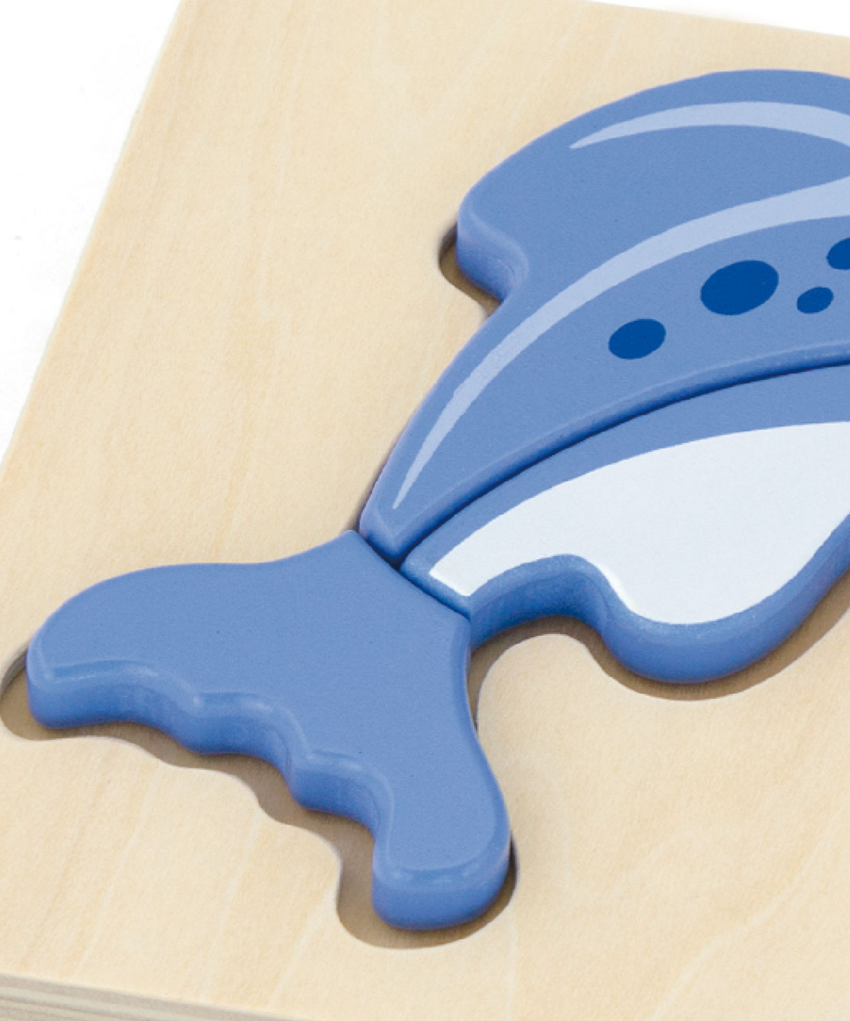 Viga Fish, 3 Piece Block Puzzle, Montessori Wooden Toy, Develops Sensory, Cognitive & Fine Motor Skills, Non-Toxic & Eco-friendly Kids Educational Toy, Suitable for Boys and Girls Aged 18M+