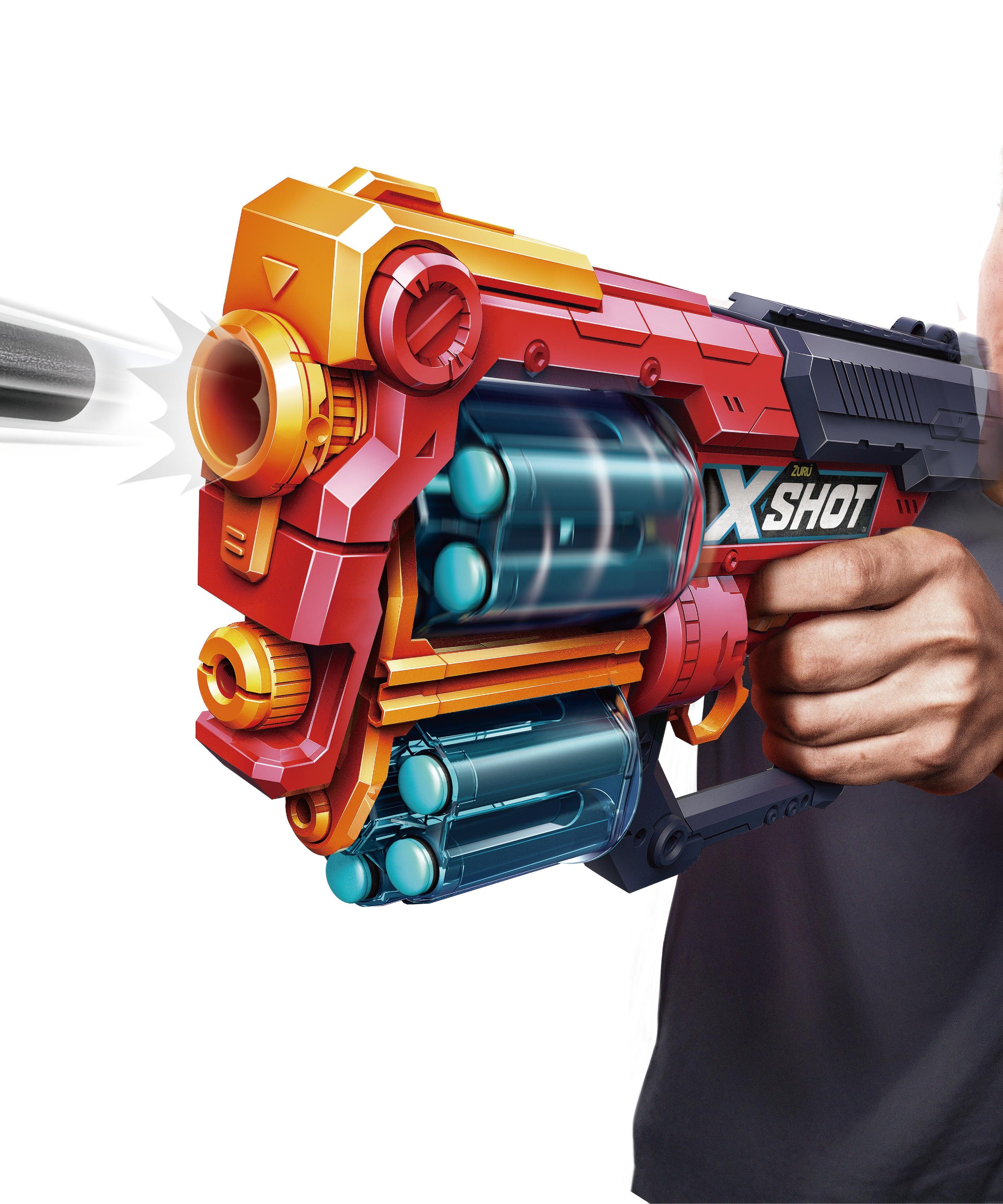 X Shot Excel Xcess TK 12 16 Darts Blaster, Twin Barrel Foam Gun Toy for Boys, Age 8+