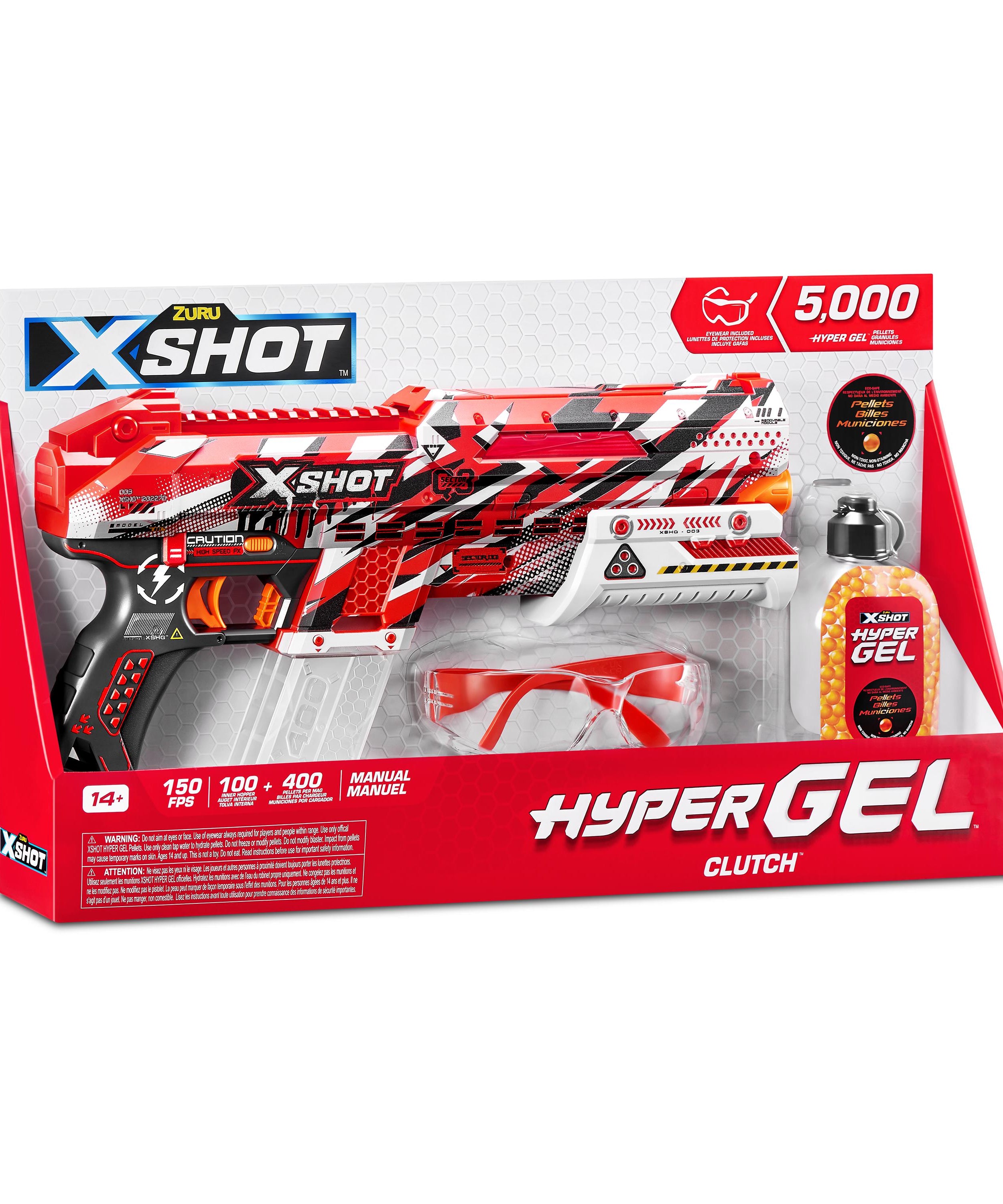 X Shot Hyper Gel Small Blaster 5000 Gellets, Gel Blaster Toy Gun for Boys, Age 14+
