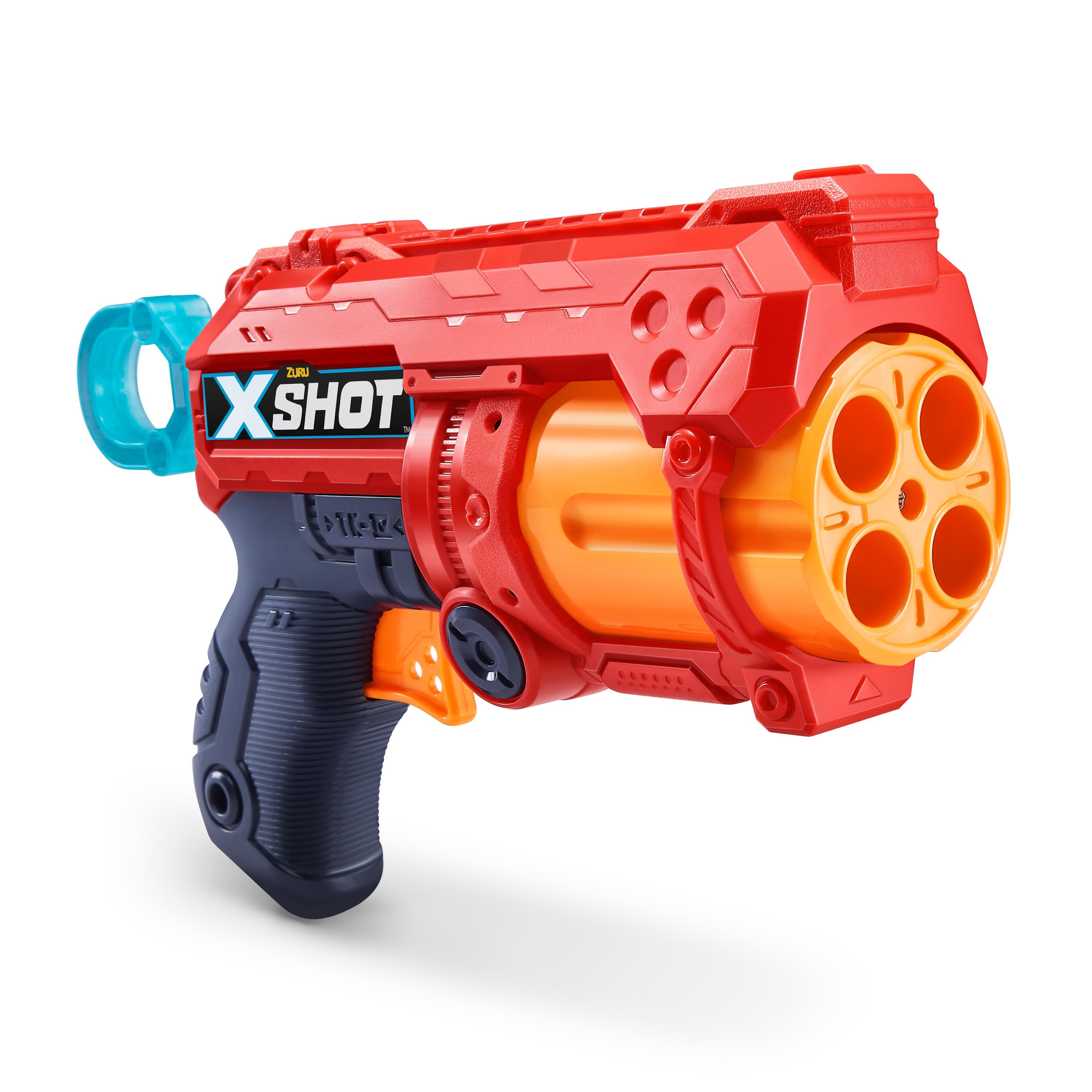 X-Shot Excel Fury 4 Blaster (16 Darts) by ZURU, Foam Dart Gun for Boys & Girls, Ages 8+