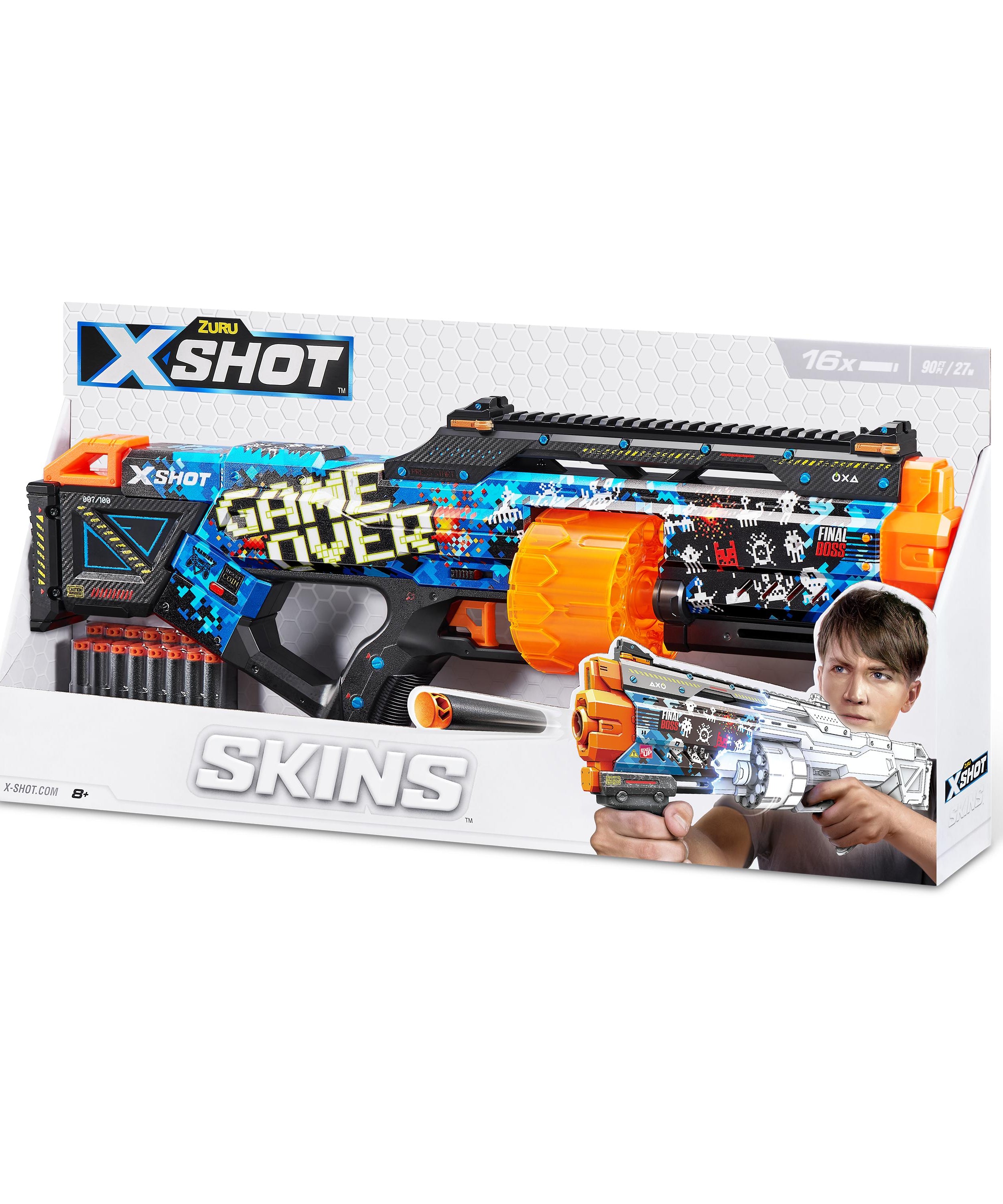 XSHOT Skins Last Stand Beast Out, Foam Blaster Toy Gun for Boys & Girls, Ages 8+