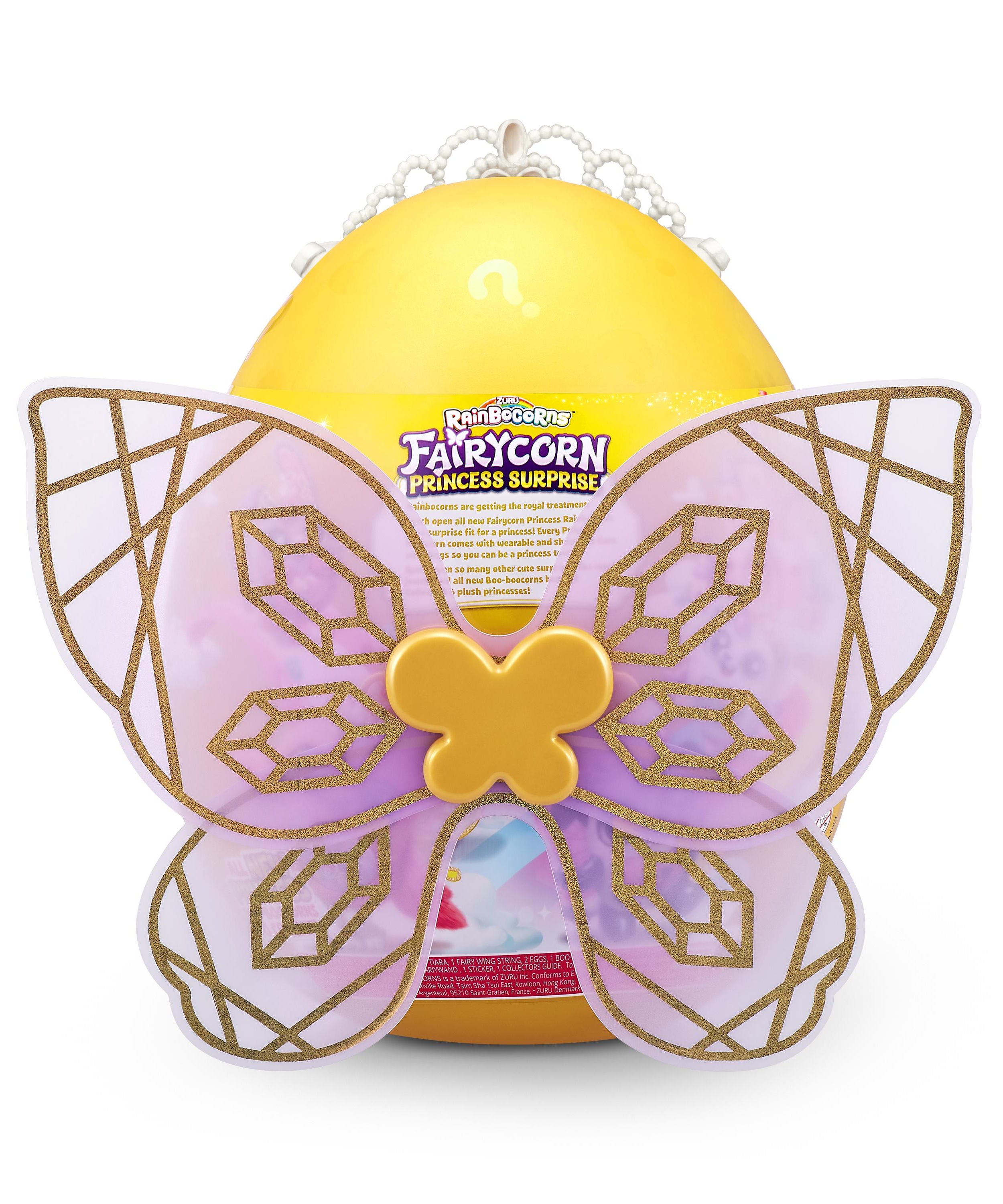 Rainbocorns Fairycorn Princess Surprise (Puppy) 11" Collectible Plush Toy with 35+ Surprises, Fairy Wings, Tiara, Wand, Boo-Boocorn, and Surprise Egg, Soft Toy for Girls Ages 3+