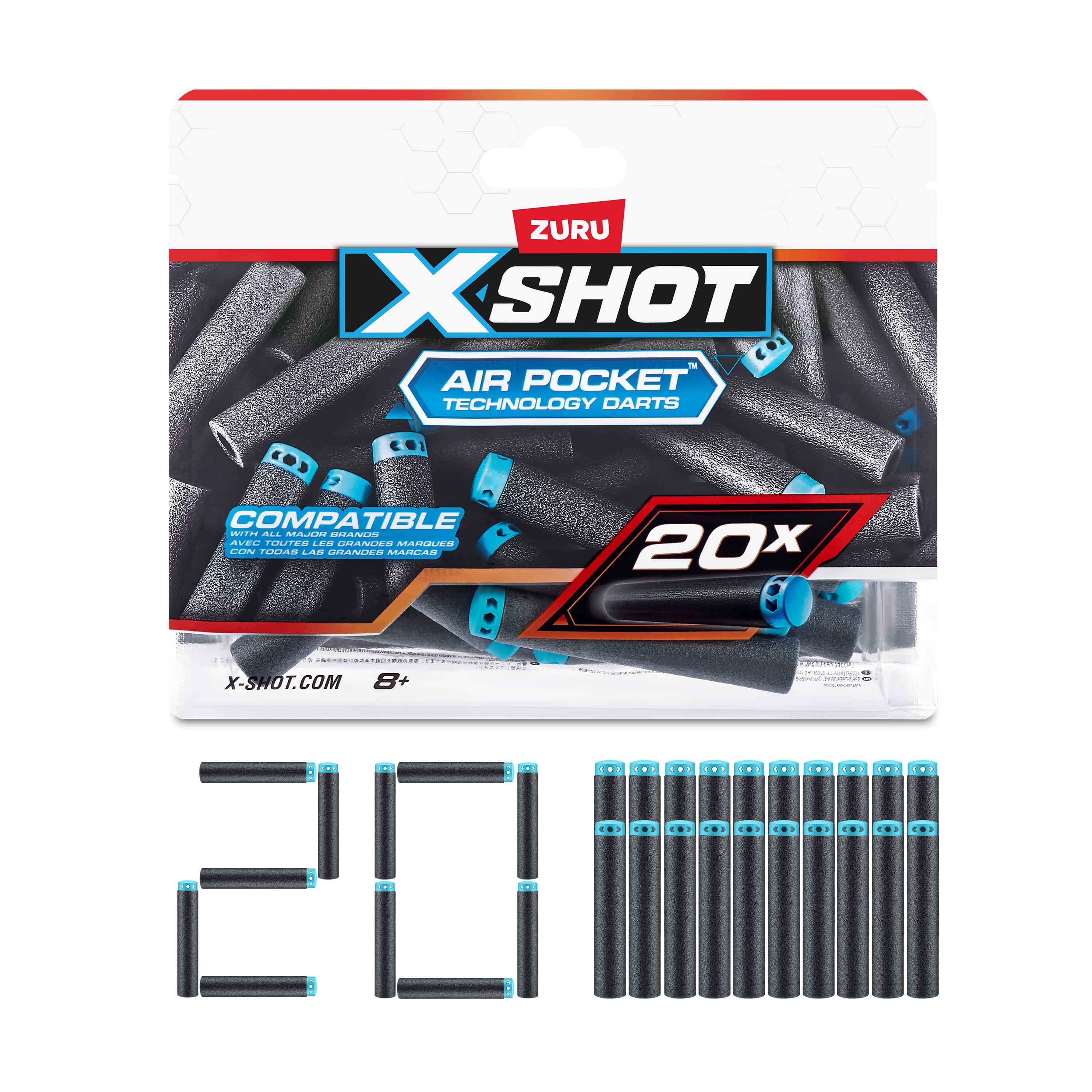 X Shot Excel Refill Darts 20 pcs, Foam Dart Pack for Boys, Age 8+