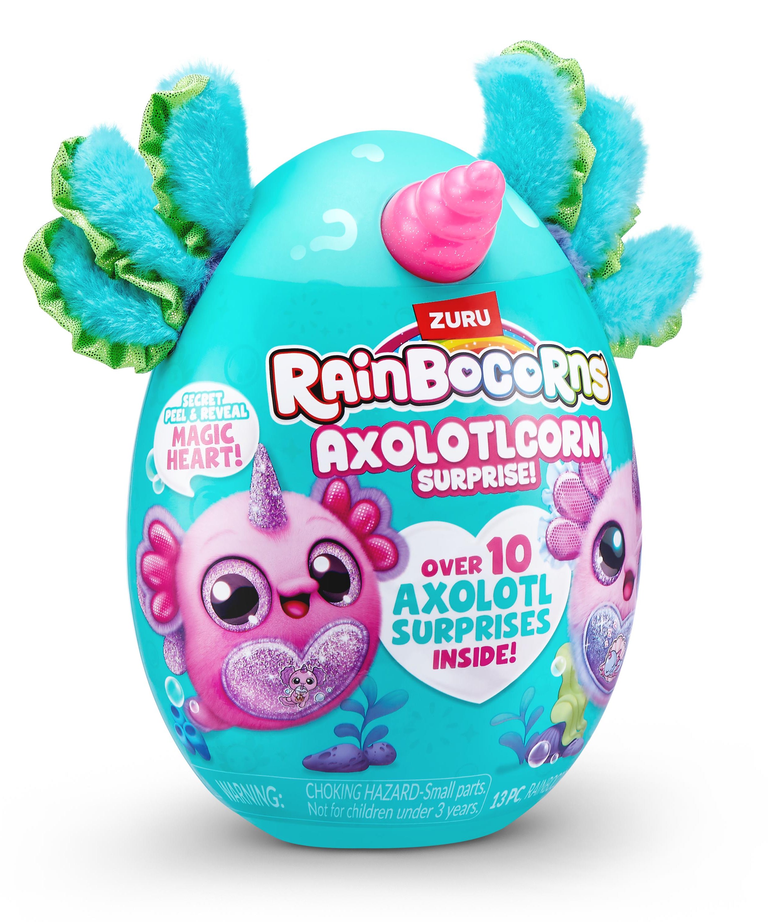 Rainbocorns Axolotlcorn Surprise Plush, Collectible Toy for Girls, Age 3+