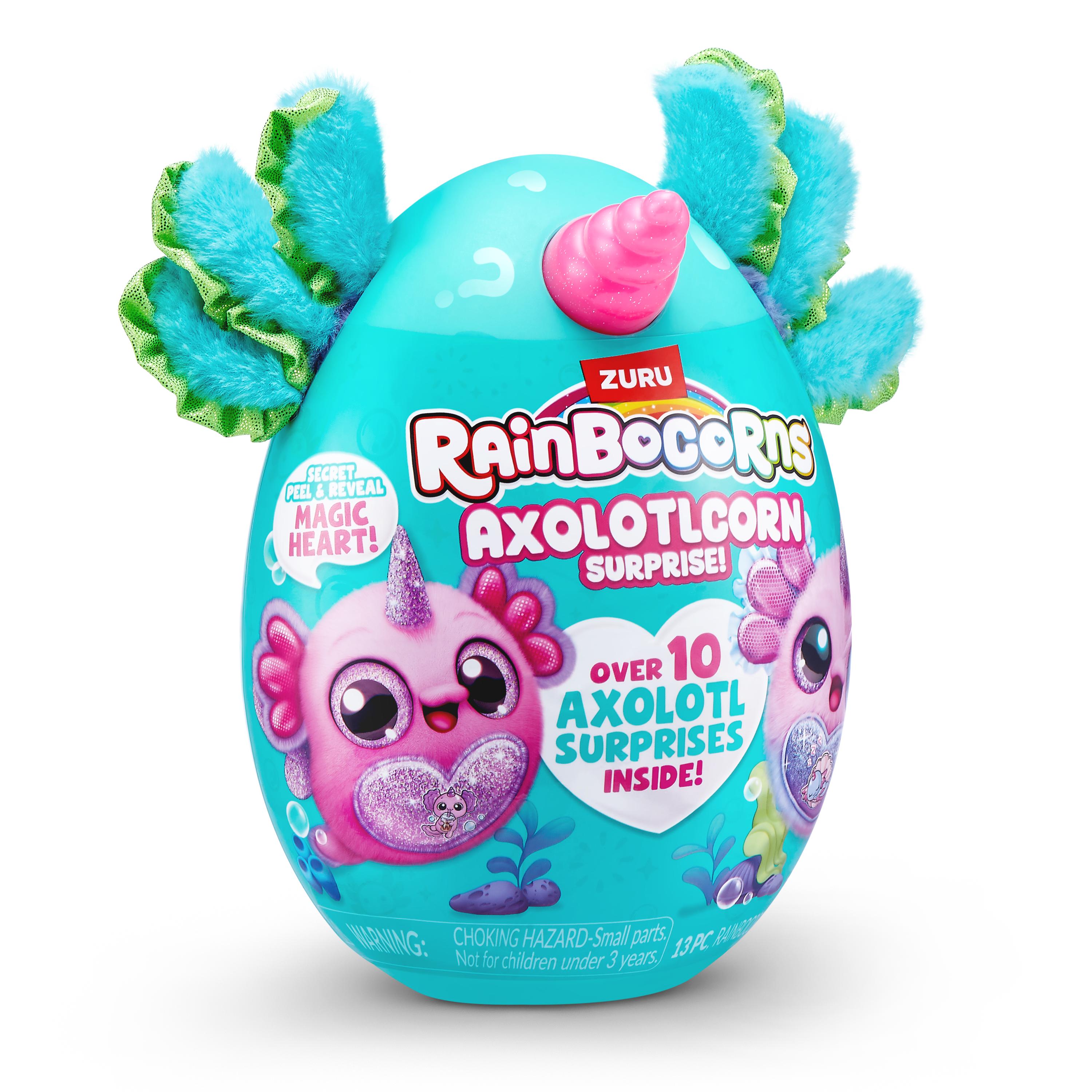 Rainbocorns Axolotlcorn Surprise Plush, Collectible Toy for Girls, Age 3+