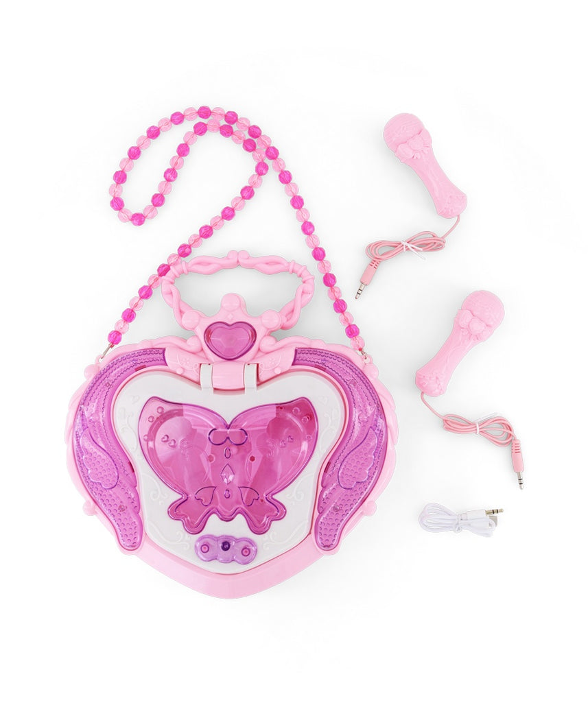 Fulla Music Box with Microphones, Flashing Lights & MP3 Connect, Musical Toy Set for Girls Age 3+