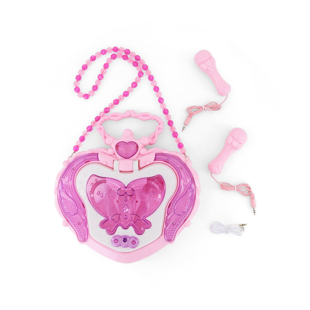 Fulla Music Box with Microphones, Flashing Lights & MP3 Connect, Musical Toy Set for Girls Age 3+