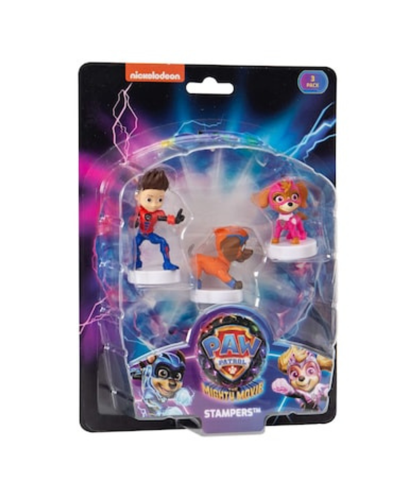 Paw Patrol The Mighty Movie Stampers, Kids Craft Stamp Set, Collectible Character Stampers, 1pk / 3pk / 5pk / 8pk, Series 2, Non-Toxic, Arts & Crafts, School Activities