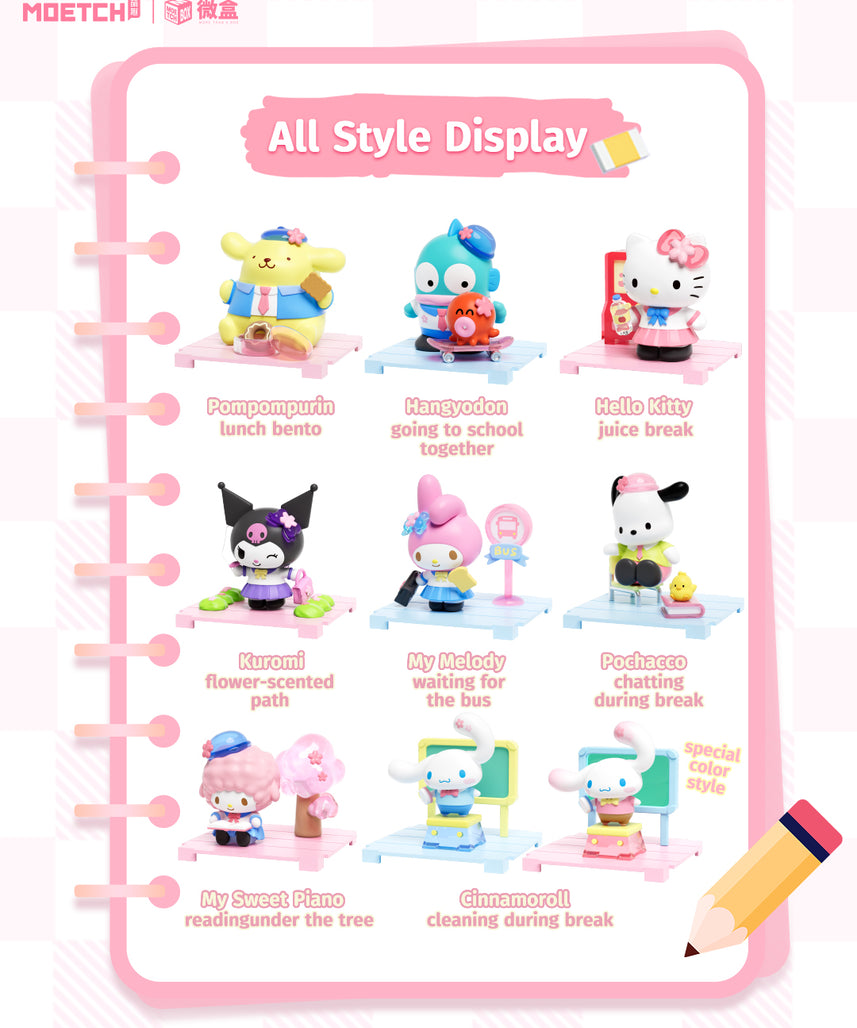 شخصيات مويتش سانريو ستار أكاديمي ميني بوكس ​​برو بلايند بوكس، ألعاب غامضة قابلة للتجميع مع علبة عرض أكريليك، 8 تصاميم + سر نادر، للأعمار من 6 سنوات فما فوق
