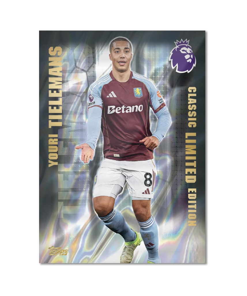 Topps Premier League 2025 2026 Football Trading Cards Mega Multipack, 40 Card Pack with Guaranteed Special Inserts and 3 Classic Limited Edition Cards, Official Premier League Collectible for Kids and Adult Fans