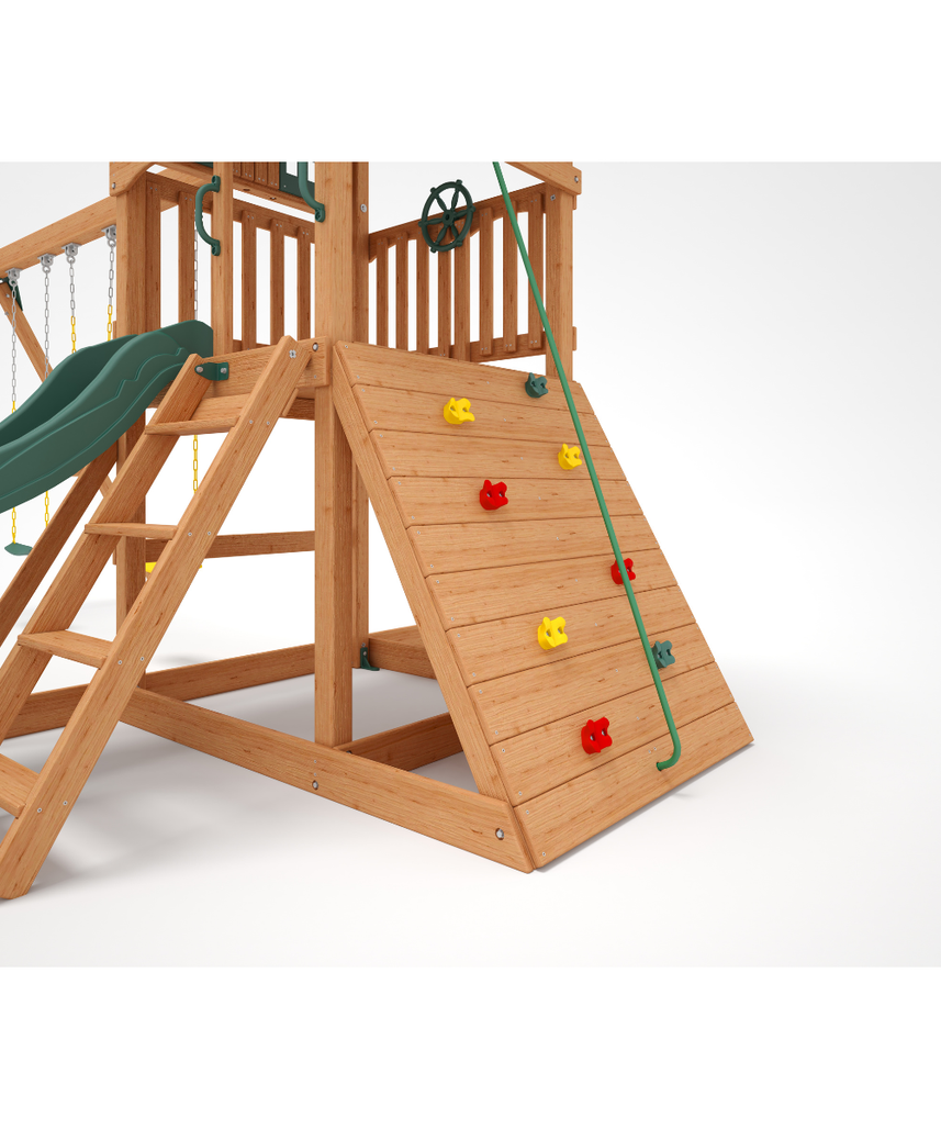Sunny Sling Swing Set – Kiddoro Wooden Outdoor Playset (Ages 2–12 Years)