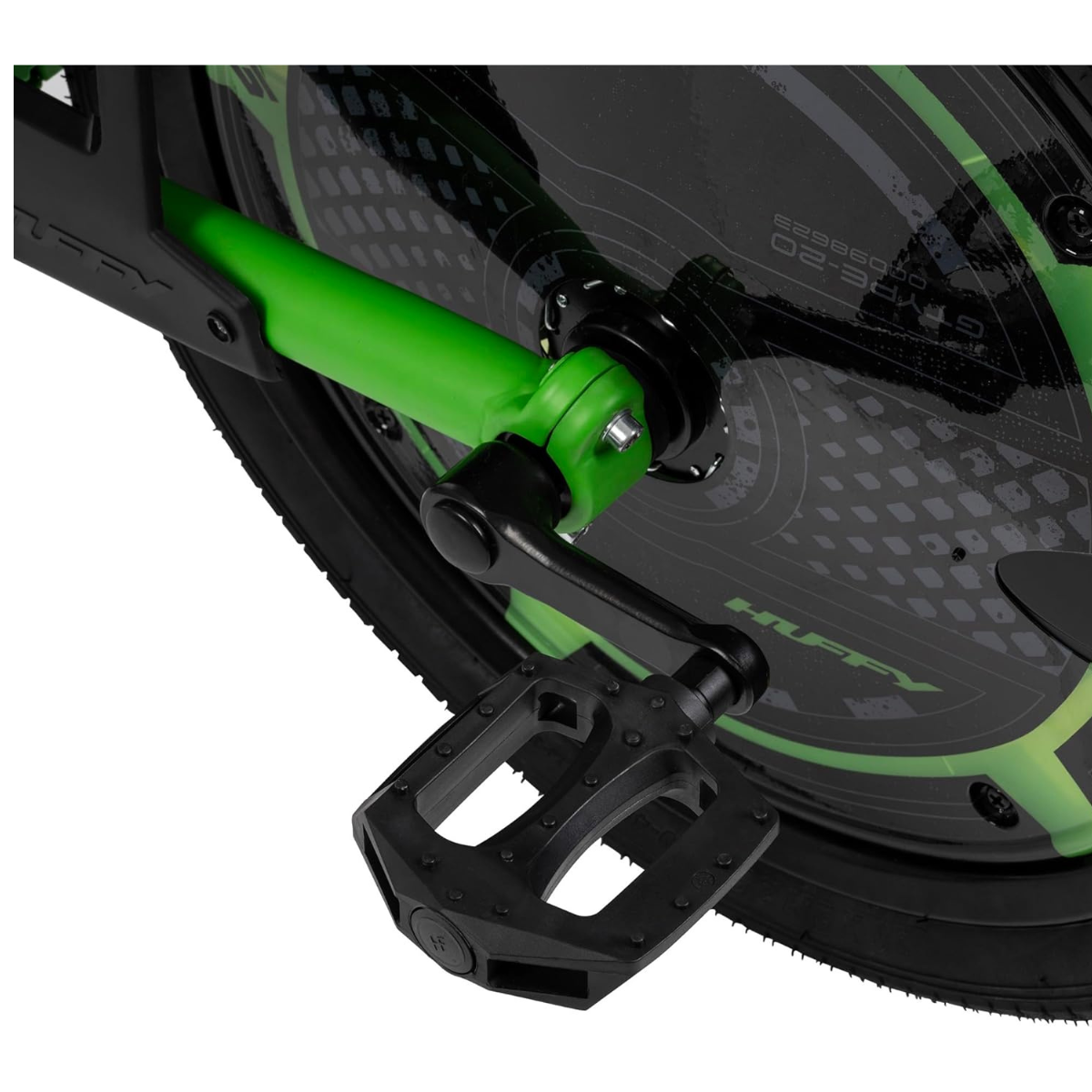 Huffy Green Machine Drift Trike, 20 Inch Pedal Powered Ride On with LED Lights, Dual Steering Levers and Adjustable Seat, Outdoor Drift Trike for Kids 8Y+