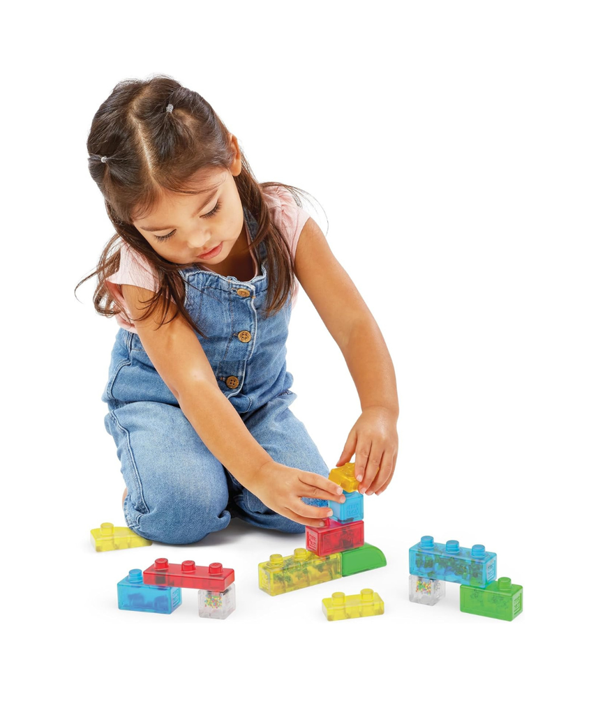 Goliath Jelly Blox Newbie Kit 12 Pieces, Soft Sensory Building Blocks for Toddlers, Squishy Stretchable Educational Toys, Mixed Colors, Developmental Fine Motor Playset, Ages 2+