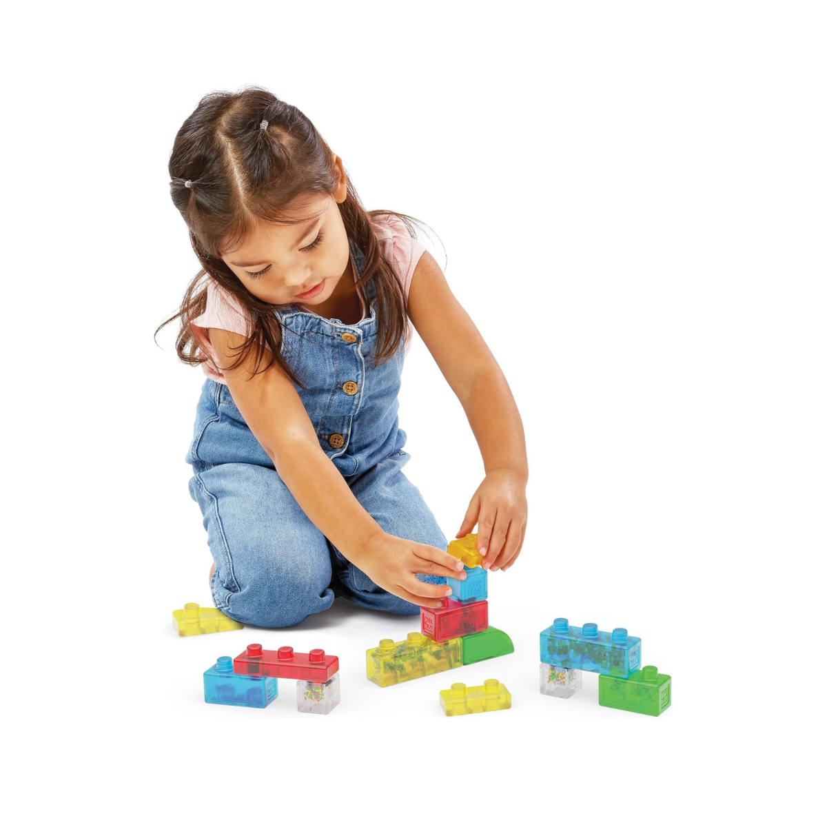 Goliath Jelly Blox Newbie Kit 12 Pieces, Soft Sensory Building Blocks for Toddlers, Squishy Stretchable Educational Toys, Mixed Colors, Developmental Fine Motor Playset, Ages 2+