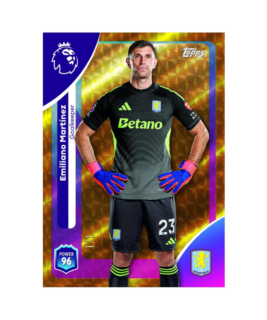 Topps Premier League 2025 2026 Trading Cards Pack, Premium Soccer Collectible Cards, 10 Card Packet With Special Inserts, Chrome Parallels Autograph and Rookie Hits