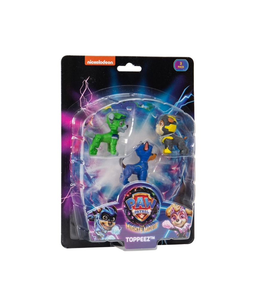 Paw Patrol The Mighty Movie Pencil Toppeez, Collectible Character Toppeez for Kids, 1pk / 3pk / 4pk / 8pk, School Accessories, PAW Patrol Movie Toys, Assorted Designs