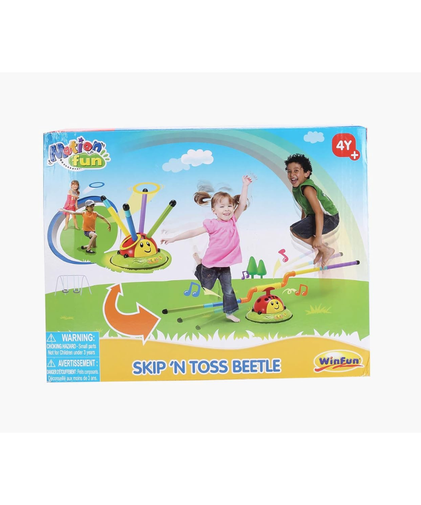 Winfun 6002-NL Skip 'N Toss Beetle Activity Toy, Fun Outdoor & Indoor Game for Kids 3+ Years, Hand-Eye Coordination & Motor Skill Development