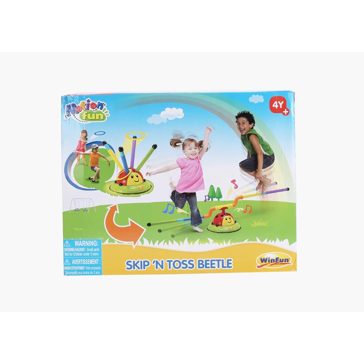 Winfun 6002-NL Skip 'N Toss Beetle Activity Toy, Fun Outdoor & Indoor Game for Kids 3+ Years, Hand-Eye Coordination & Motor Skill Development