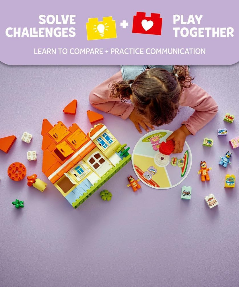 LEGO DUPLO Bluey: Bluey's Family House with Memory Game 10459