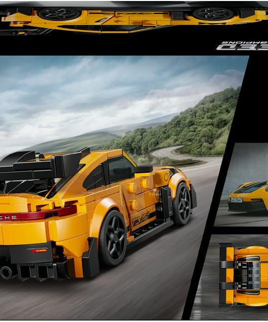 LEGO Speed Champions Porsche 911 GT3 RS Super Car Toy - Car Model Kit with a Driver Minifigure - Birthday Gift for 9+ Year Old Boys - 77239