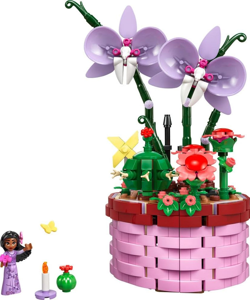 LEGO | Disney Encanto Isabela’s Flowerpot, Buildable Orchid Flower Toy for 9 Plus Year Old Kids, Girls & Boys, with Film Character Minidoll Figure, and Cactus, Fun Birthday Gift 43237