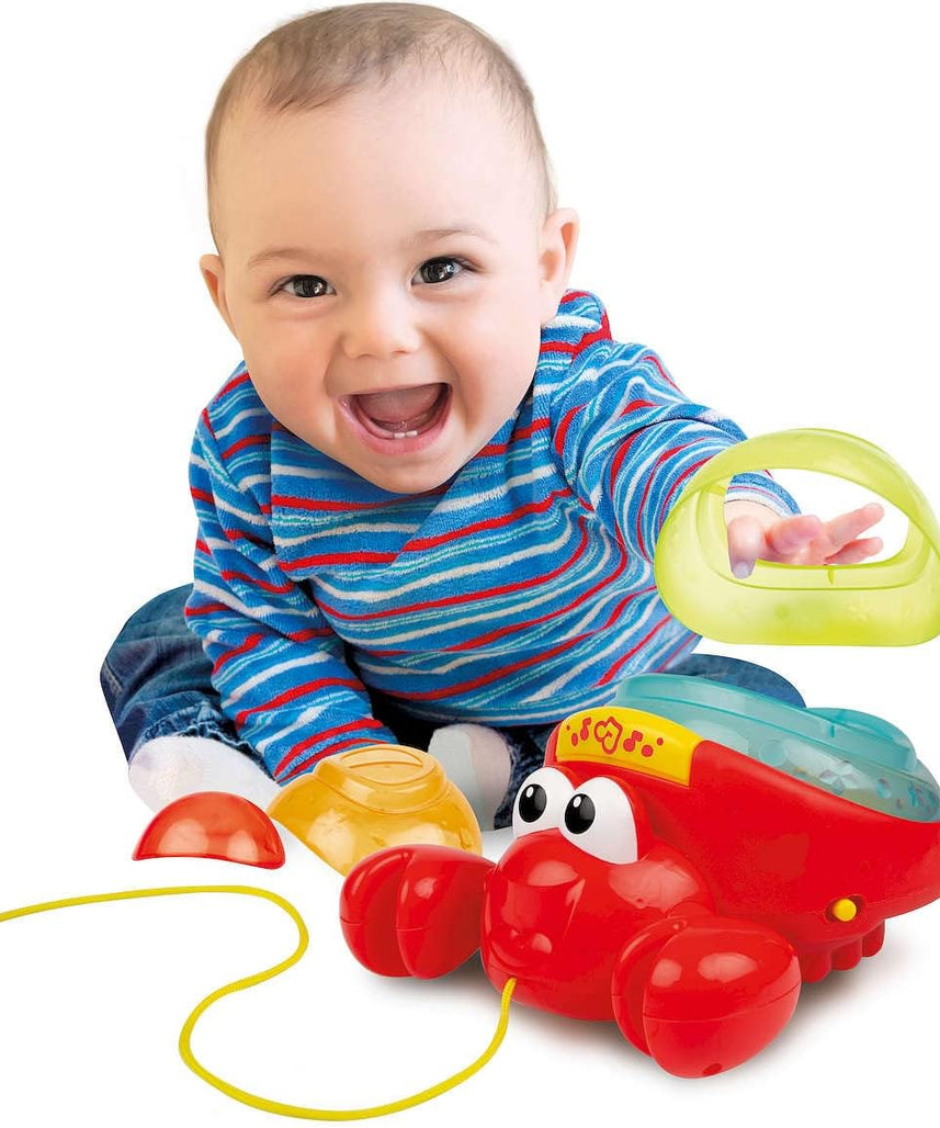 Winfun Pull Along Crab Stacker Interactive Toy