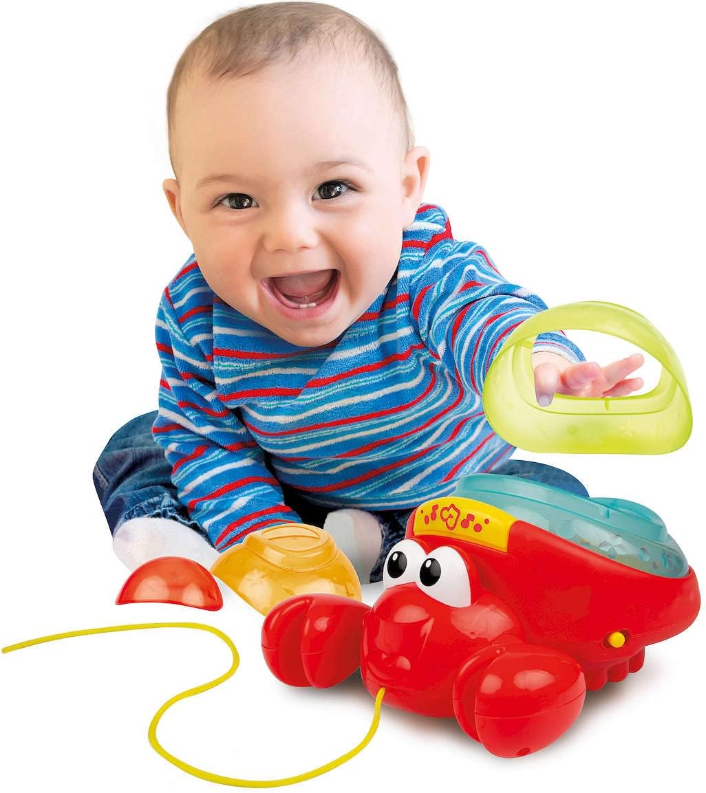 Winfun Pull Along Crab Stacker Interactive Toy
