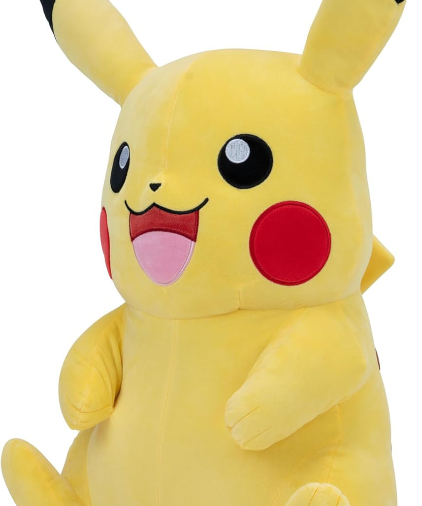Pokémon Pikachu Plush 24 Inches Super Soft Cuddly Collectible Toy Officially Licensed Large Stuffed Pikachu for Kids Fans and Gifts