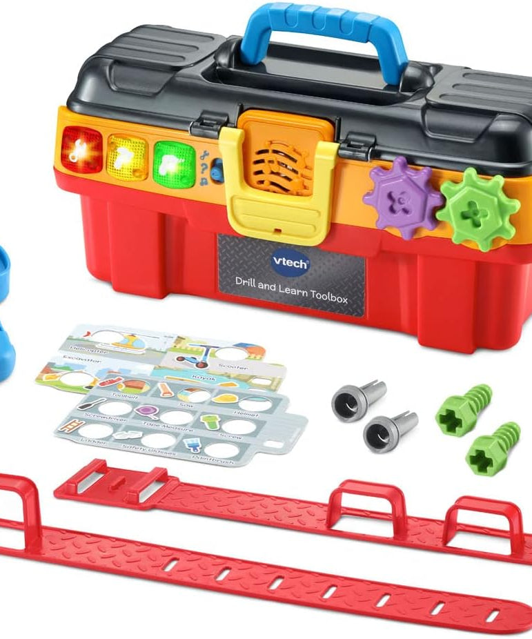 VTech Drill and Learn Toolbox Pro Interactive Learning Tool Set for Toddlers Multicolour 2+