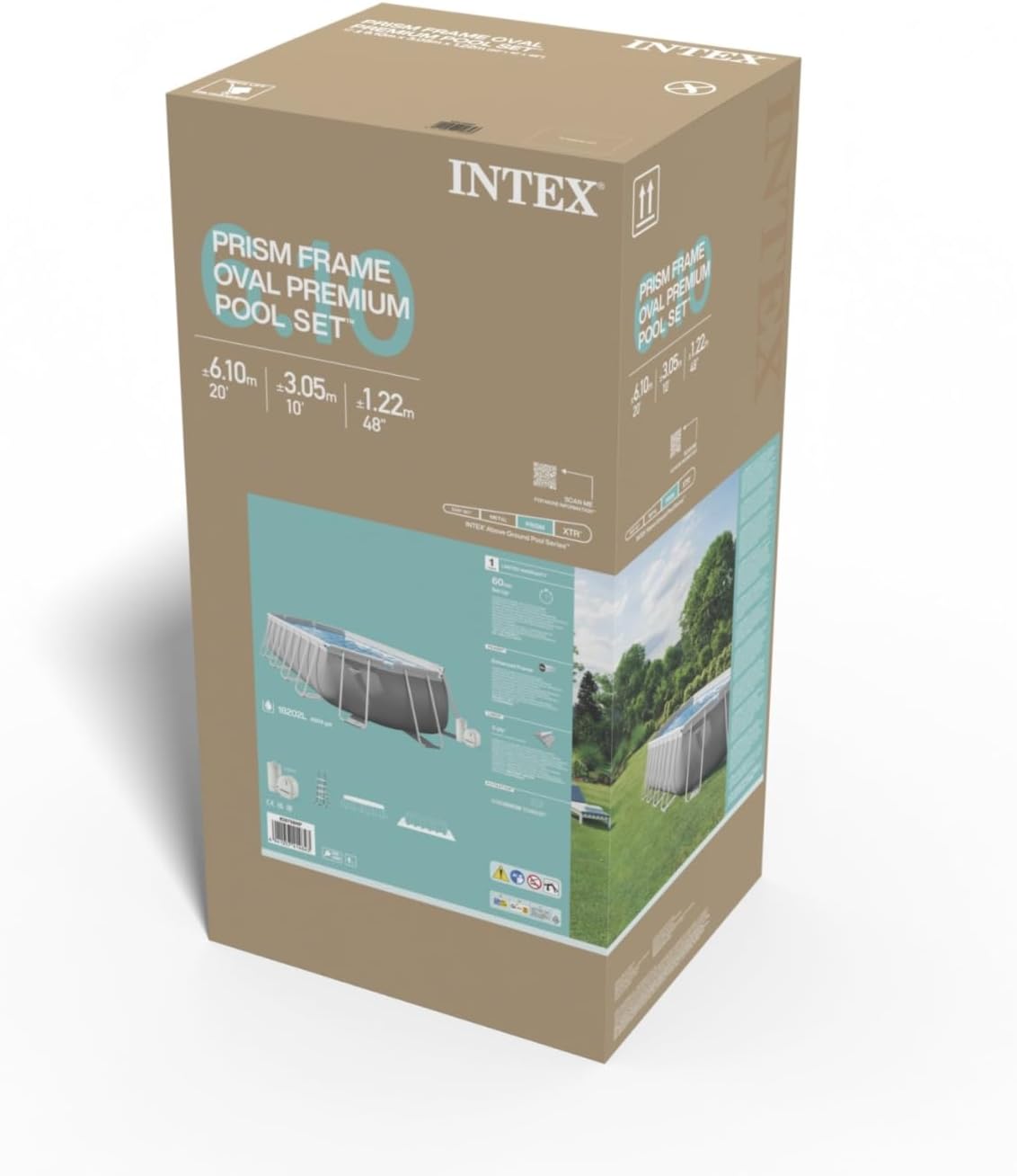PRISM FRAME OVAL POOL(610x305x122)