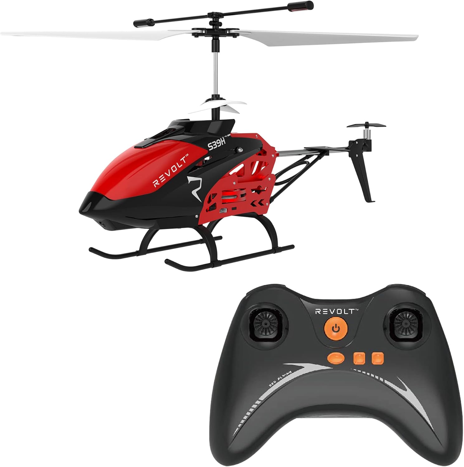 SYMA Revolt Raptor XL Helicopter with Auto-Hover S39H, 2 Speeds, 33cm Long, Ages 8+ - Mutli