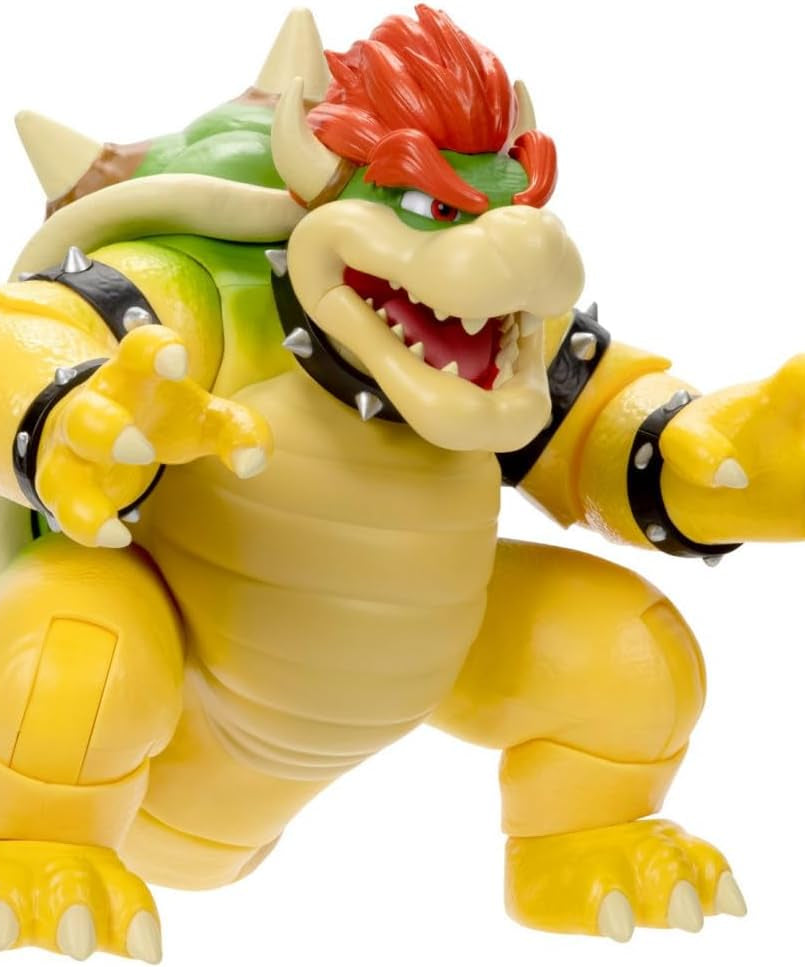 مجسم باوزر من فيلم سوبر ماريو برذرز، بطول 18 سم، بتأثير نيران، قابل للتعديل، مفصلية بـ 15 نقطة