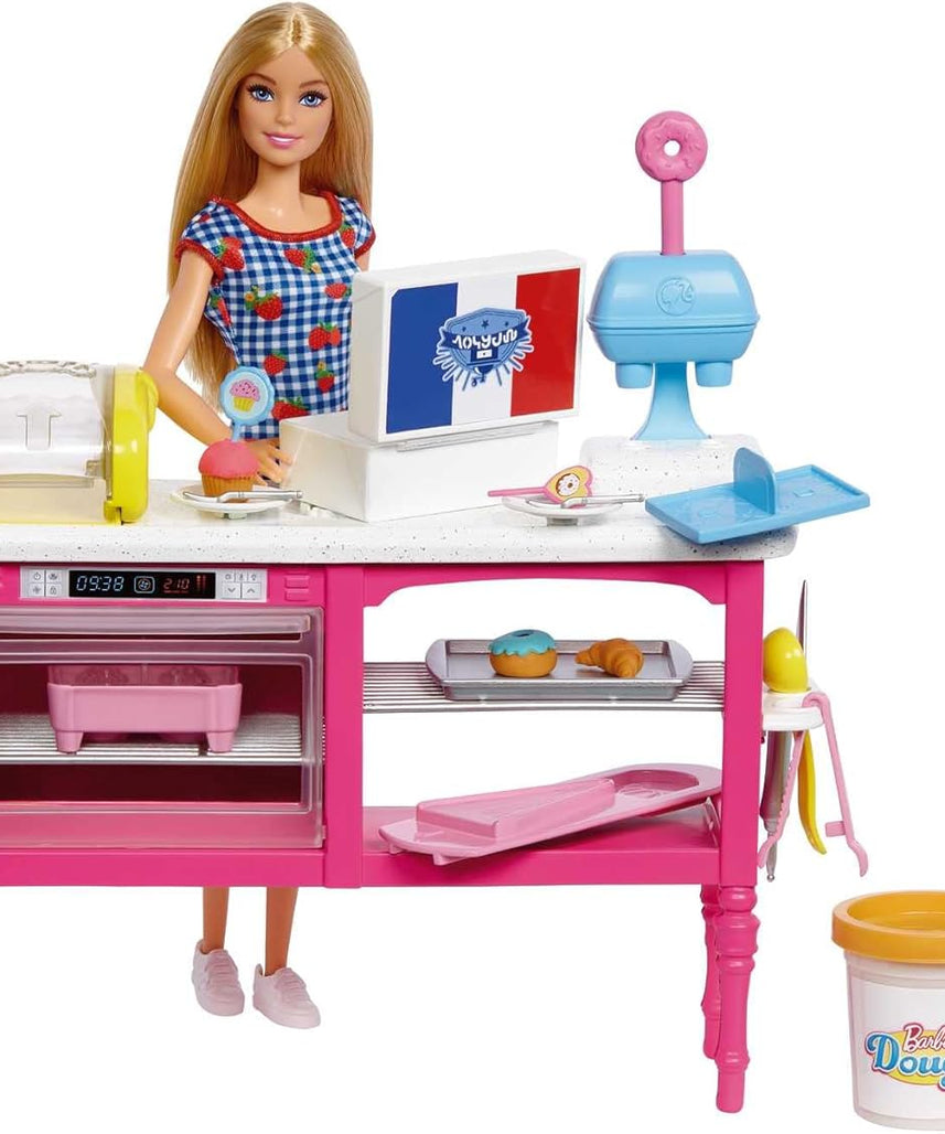 Barbie Doll and Accessories, “Malibu” Doll and 18 Pastry-Making Pieces, It Takes Two Café