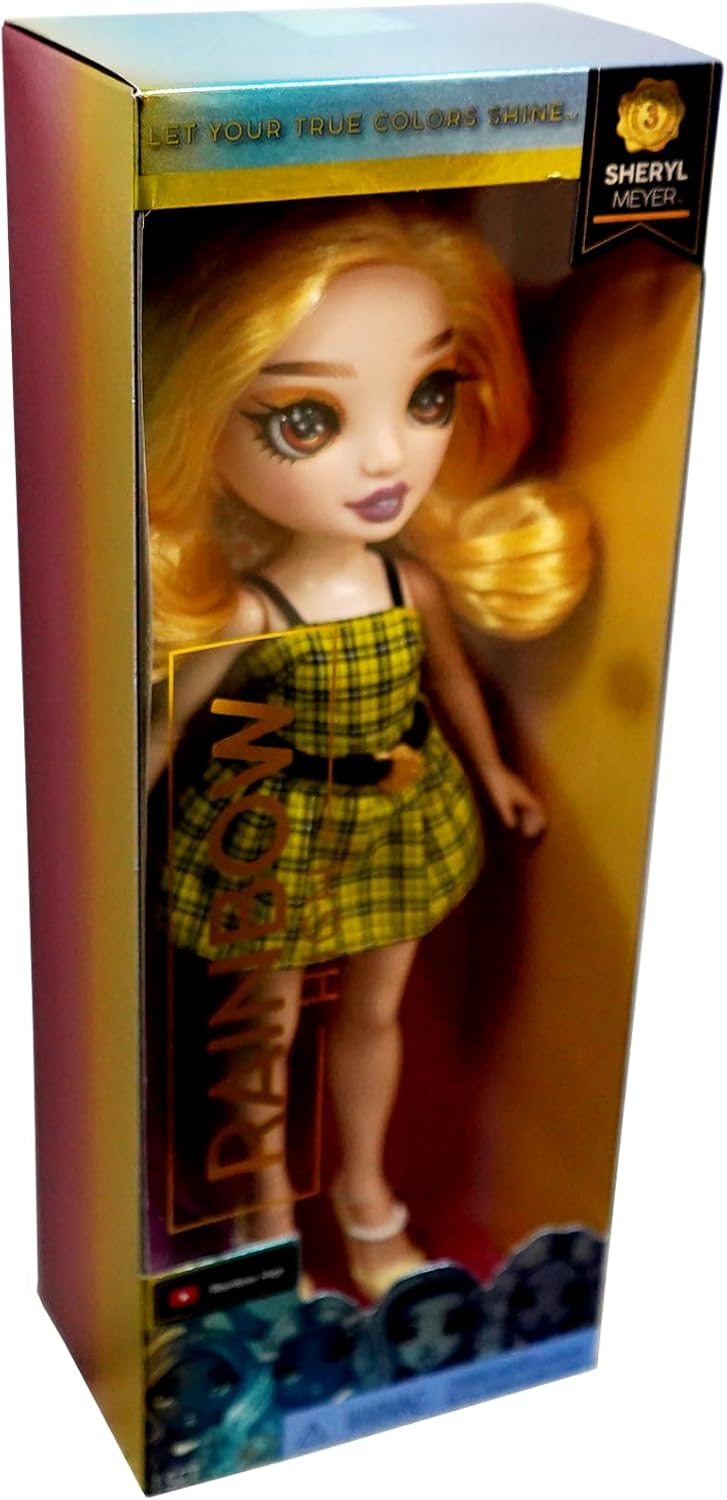 Rainbow High Sheryl Meyer Fashion Doll for Girls, Trendy Removable Outfit & Accessories, Collectible Doll for Imaginative Play, Gift for Kids Age 3+