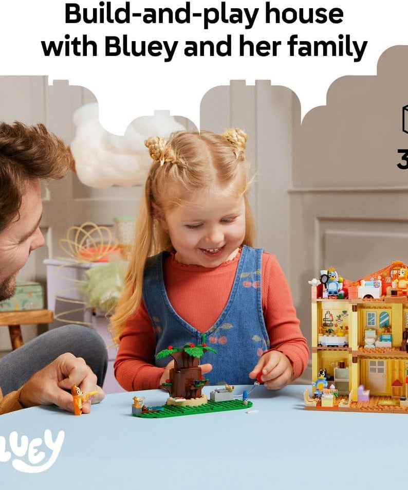LEGO Bluey: Bluey's Family House Toy - Modular Playset with Multiple Rooms, a Garden, 4 Minifigures & Fun Accessories - Birthday Gift for 4+ Year Old Girls & Boys or TV Show Fans - 11203