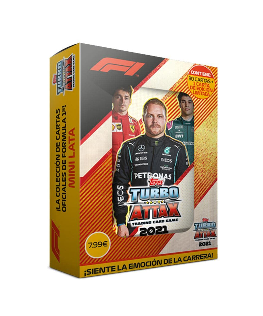 Topps - F1 Turbo Attax Mini Can Assorted Models